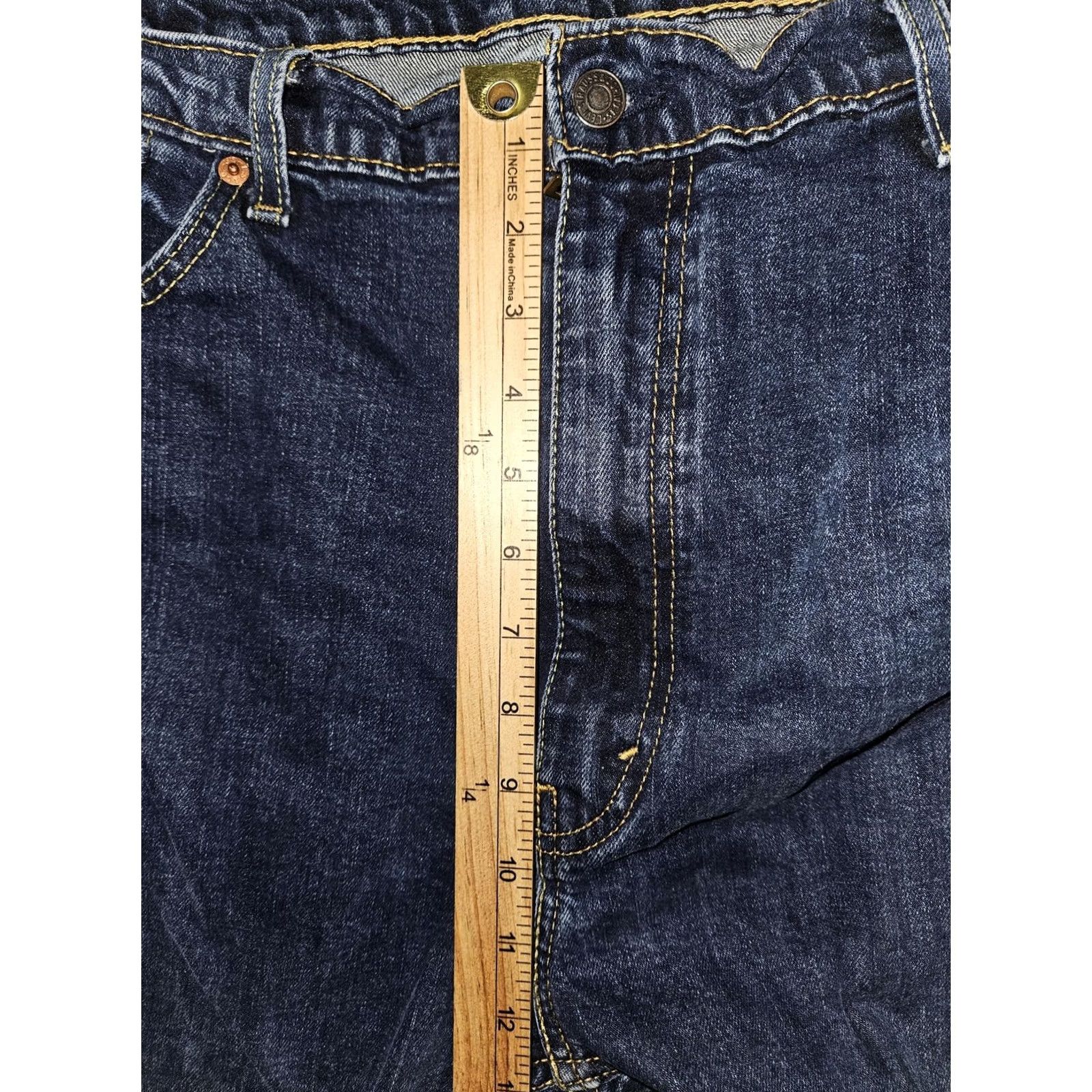 Levi's Levi's 505 Jeans Men 42x32 Blue Stretch Straight Leg Denim Big & Tall Size US 42 / EU 58 - 3 Thumbnail