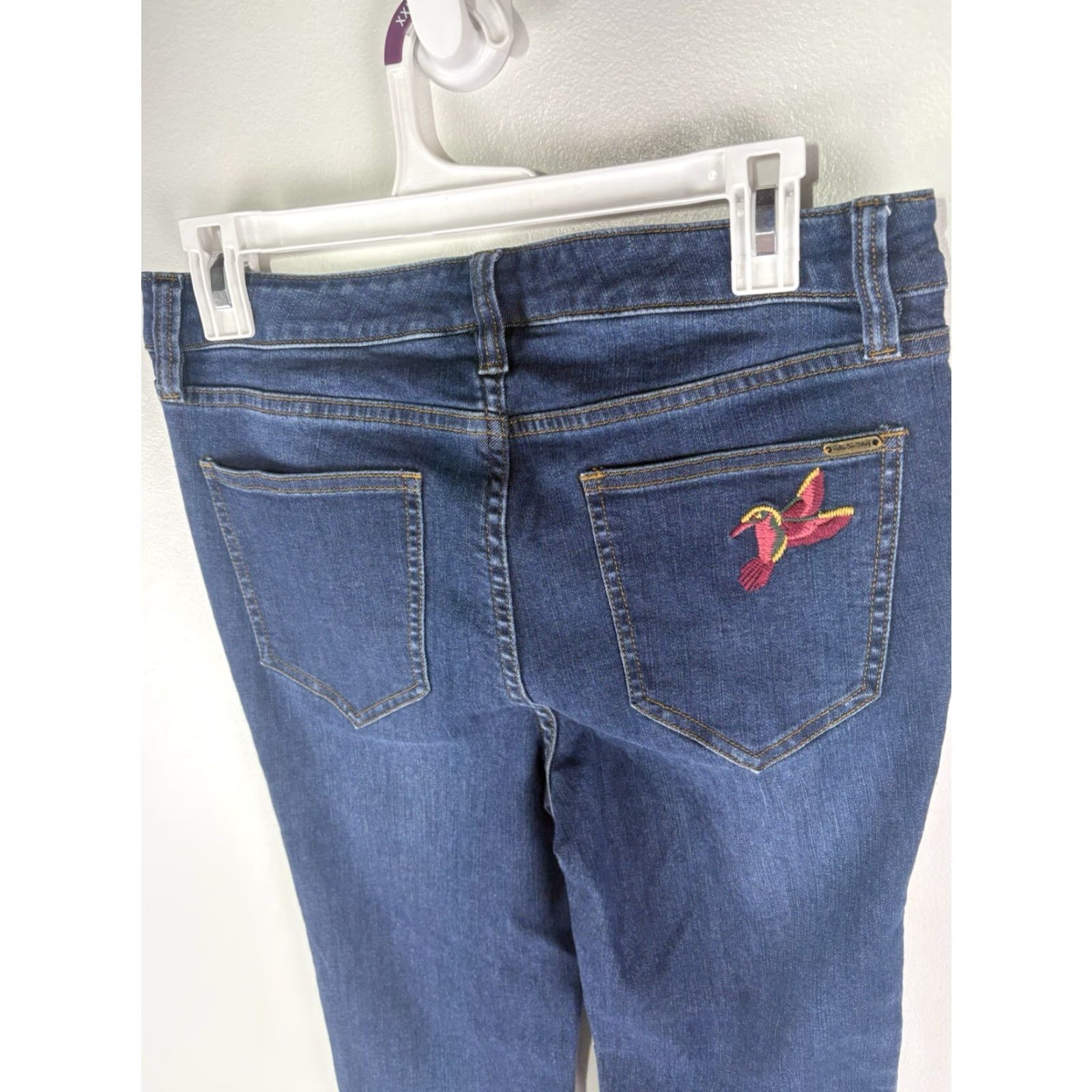 Vintage Matilda Jane Dk Wash W-Whiskers Skinny Jeans Womens Size 8 Hummingbird Size 30" / US 8 / IT 44 - 7 Thumbnail