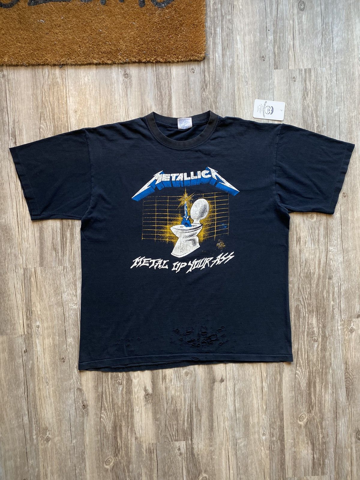 Made In Usa × Metallica × Vintage Vintage 90s Metallica Metal Up 