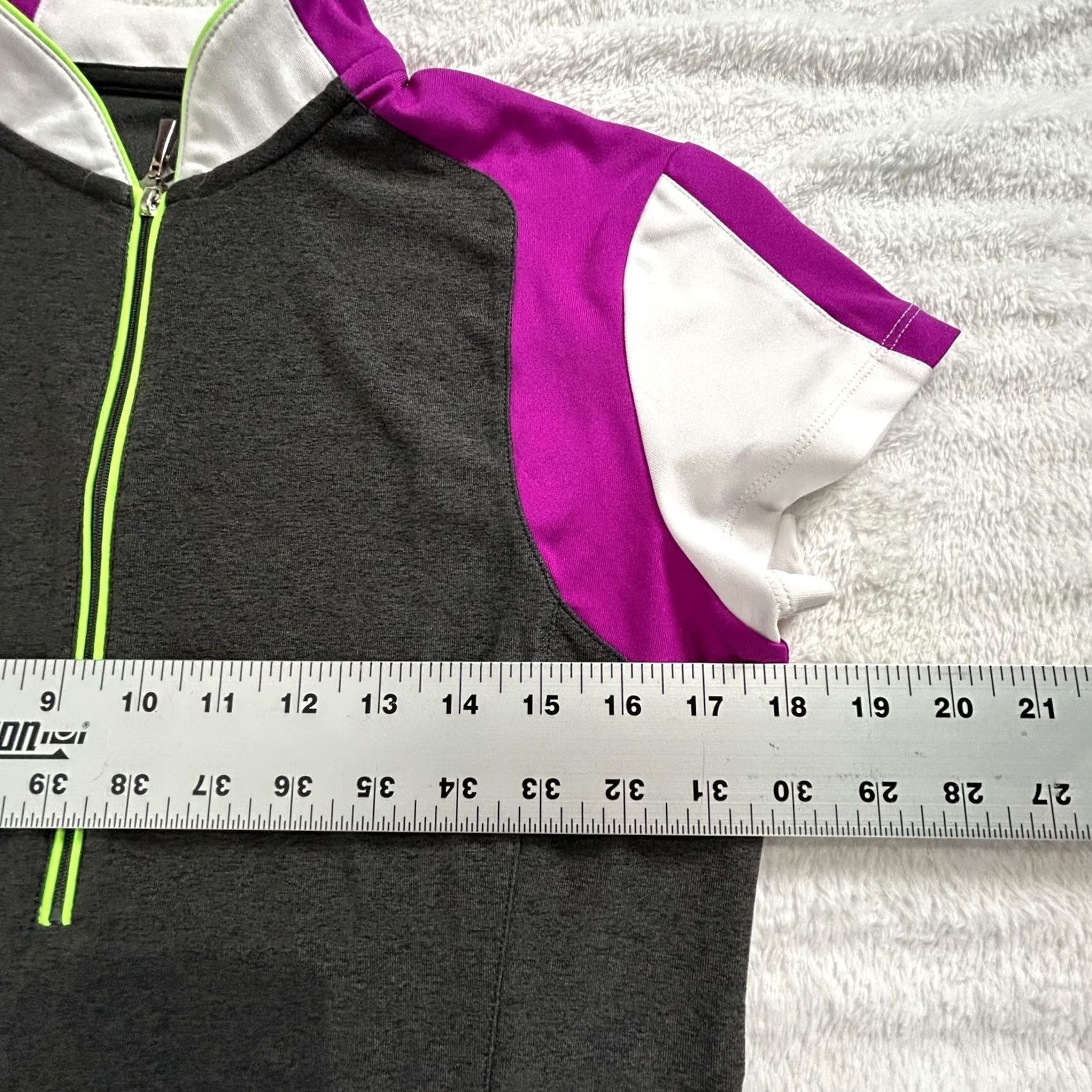 Vintage Jofit Women's Athletic Golf Shirt 1/4 Zip Oracle Top Charcoal Gray Size Medium Size M / US 6-8 / IT 42-44 - 7 Thumbnail