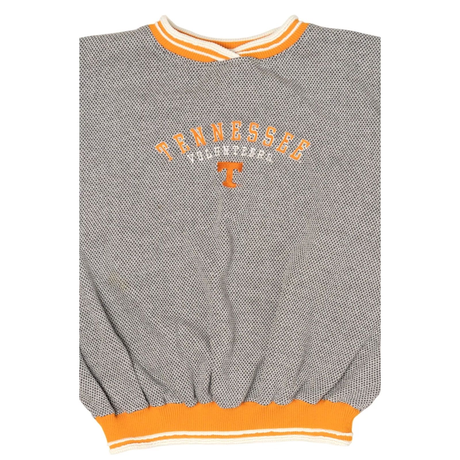 Vintage VINTAGE Tennessee Volunteers Sweatshirt 1990s X-Large Grey Long Sleeve Cotton / Polyester Red Oak Sportswear Mens Size US XL / EU 56 / 4 - 5 Thumbnail