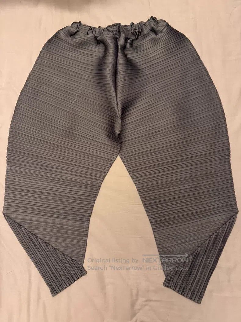 Issey Miyake Issey Miyake size:3 Gray Pleated Pants Size 31" - 2 Thumbnail