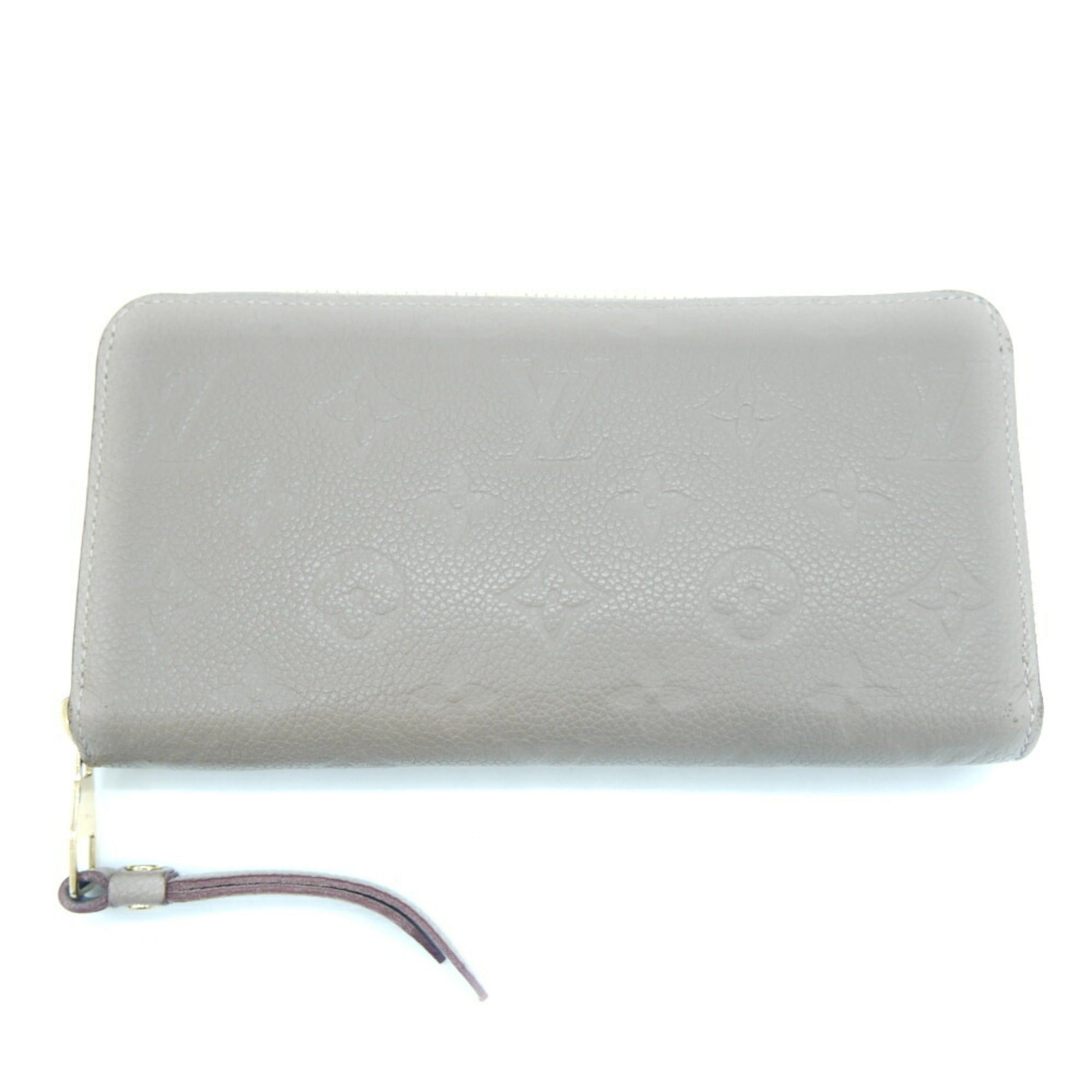 image of Louis Vuitton Zippy Monogram Implant Tourtrail Long Wallet M69034 in Black, Women's