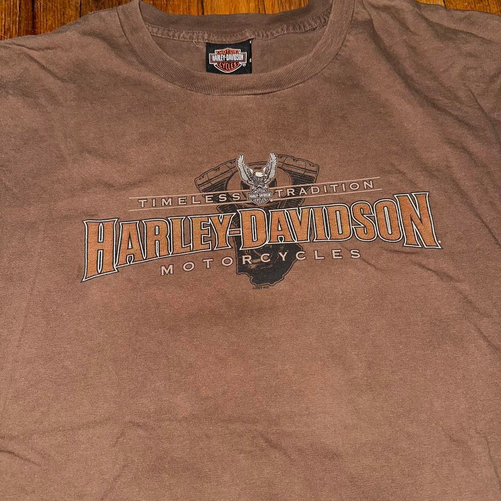 Harley Davidson × Vintage Harley Davidson Motorcycles Ray Price of Raleigh NC Tee XL Size US XL / EU 56 / 4 - 5 Thumbnail