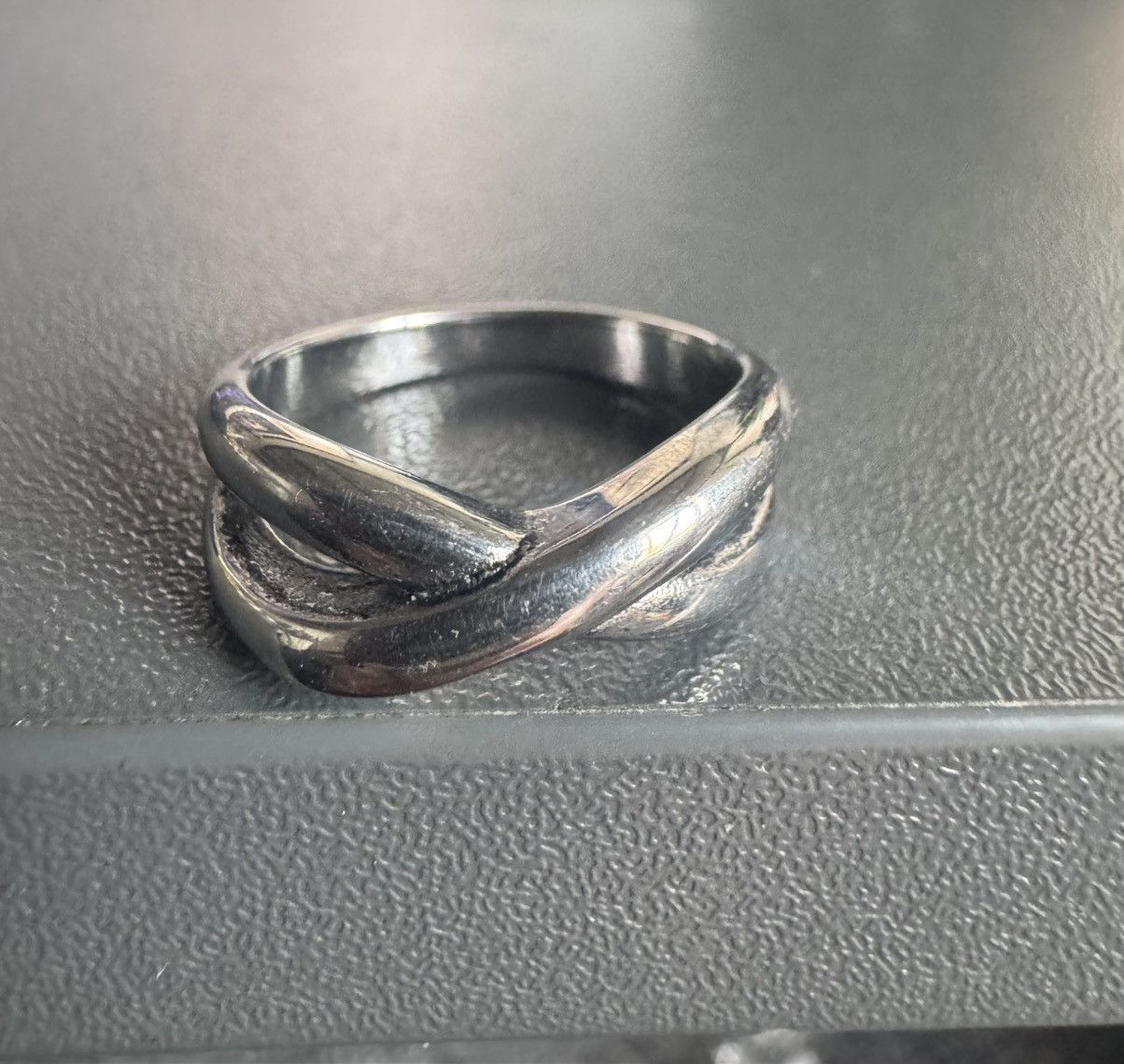 Other Minimalist Silver Criss-Cross Infinity Ring - Avant-Garde Size ONE SIZE - 4 Thumbnail