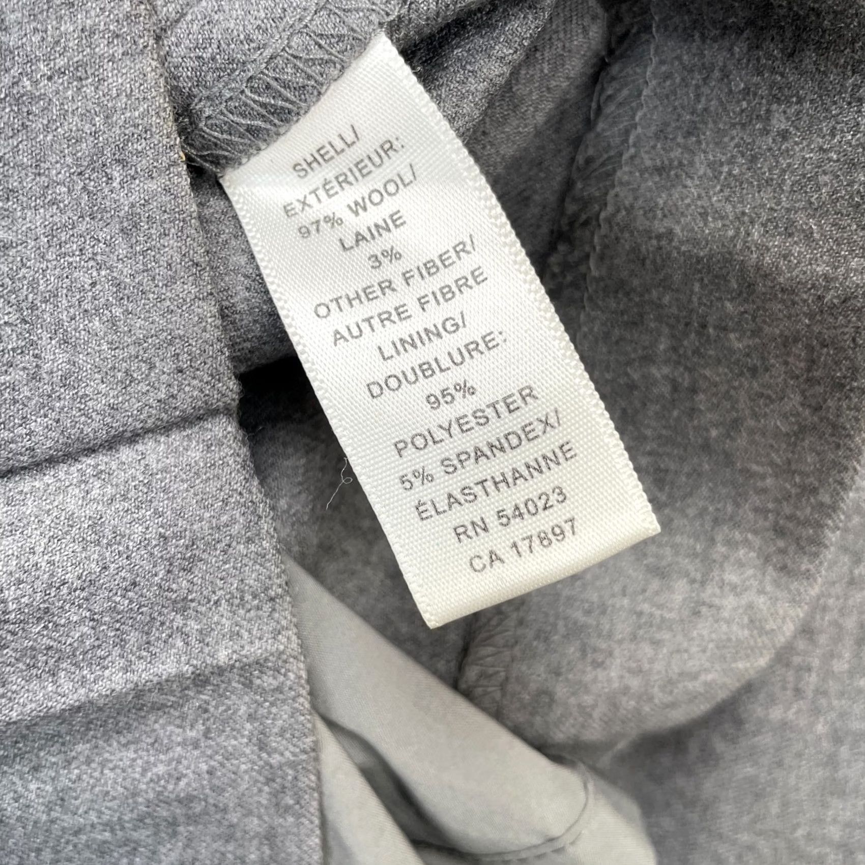 Banana Republic Banana Republic Womens 0 Gray A Line Stretch Wool Blend Pleated Side Zip Size 25" / US 0 / IT 36 - 4 Thumbnail