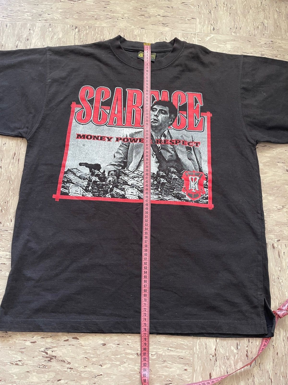 Vintage Vintage Scarface Tony Montana Big Logo Graphic T Shirt Size US L / EU 52-54 / 3 - 5 Thumbnail
