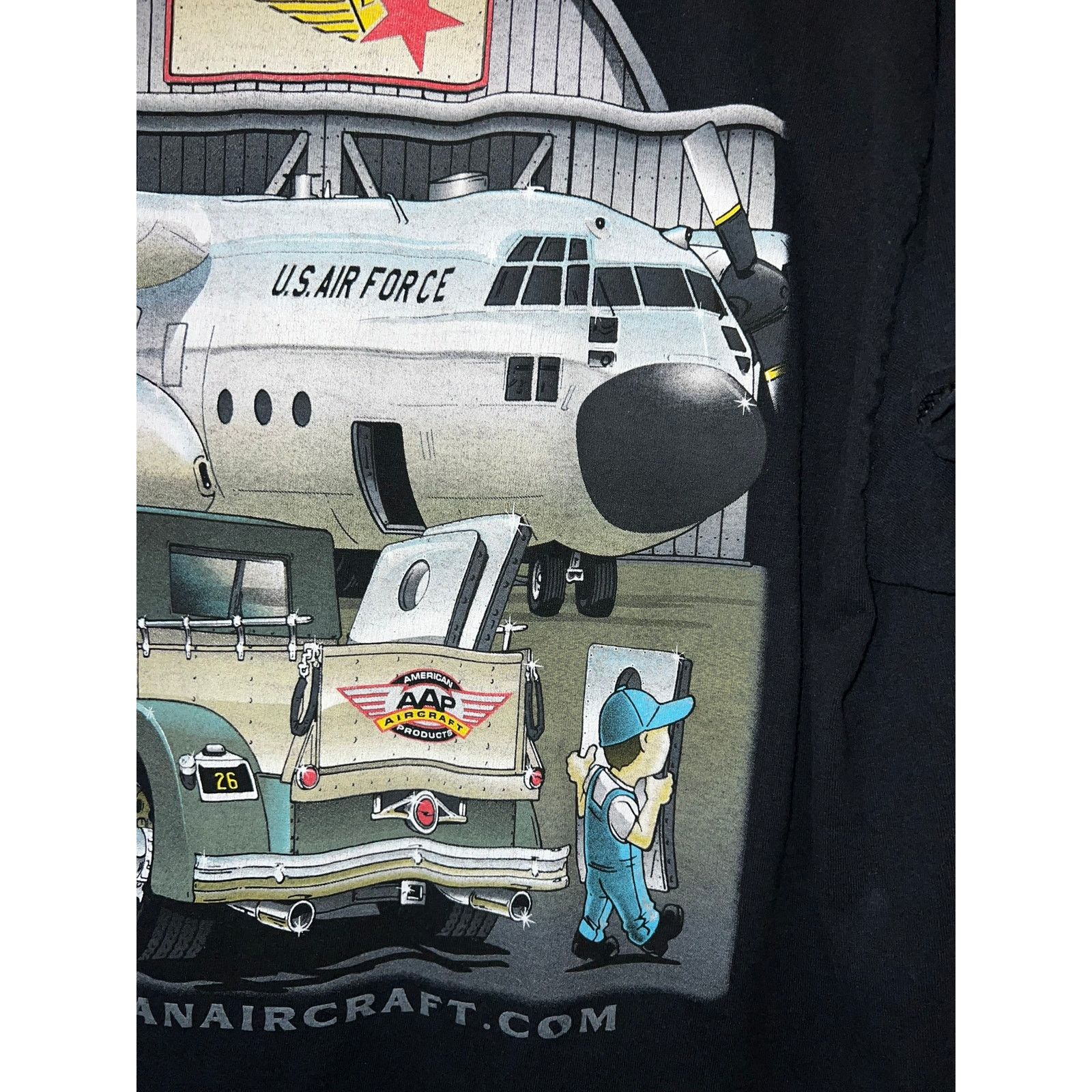 Vintage Vintage Airplane Shirt American Aircraft Lockheed Truck XL Size US XL / EU 56 / 4 - 6 Thumbnail