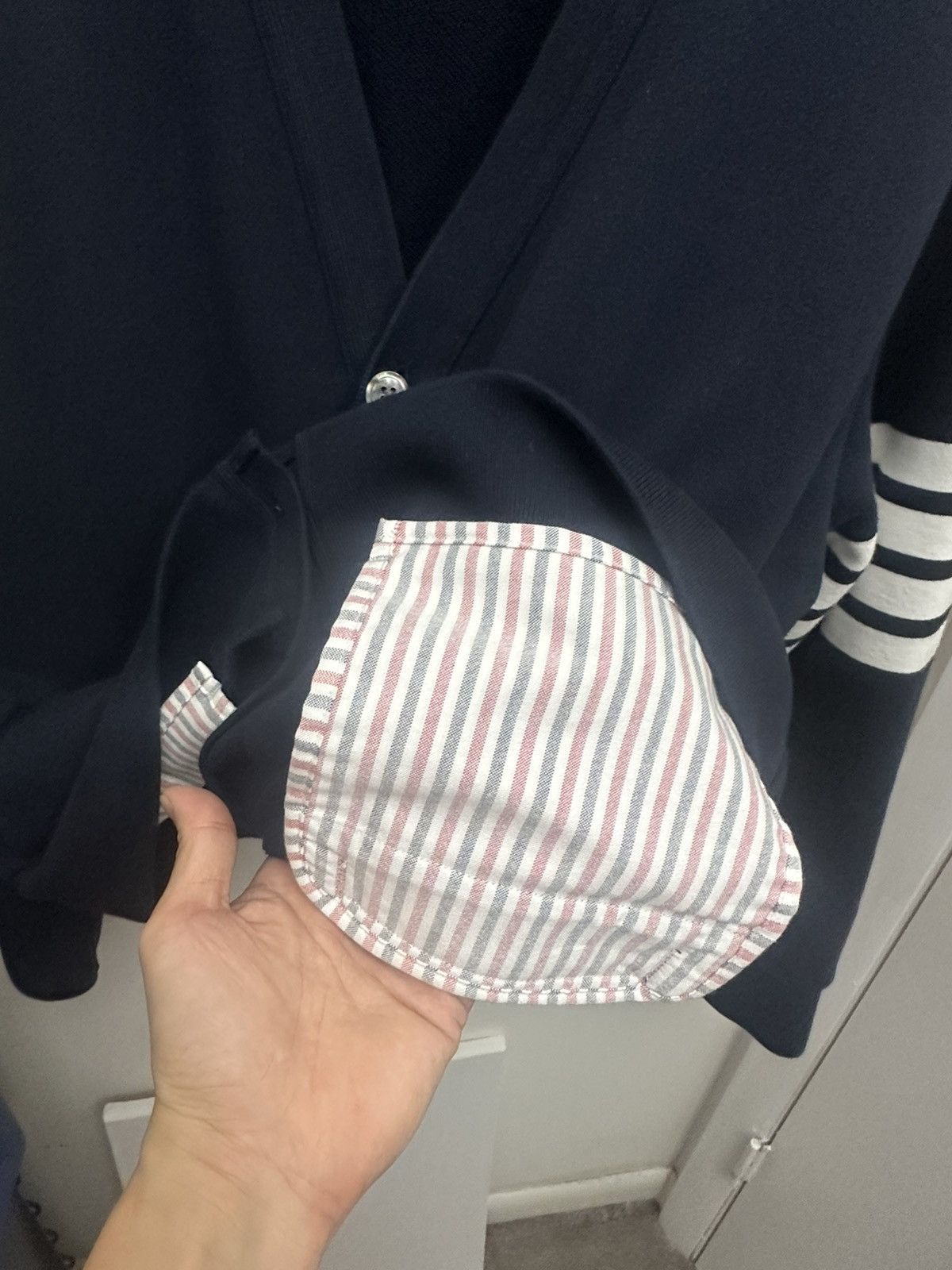 Thom Browne Thom Browne navy cotton cardigan sz 5 Size US XXL / EU 58 / 5 - 6 Thumbnail
