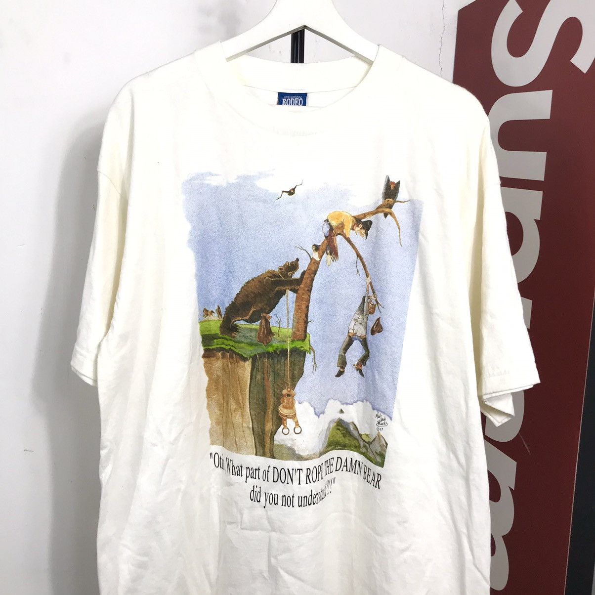 Vintage Vintage 90s Otis and bear funny movie art graphic shirt Size US XL / EU 56 / 4 - 2 Thumbnail