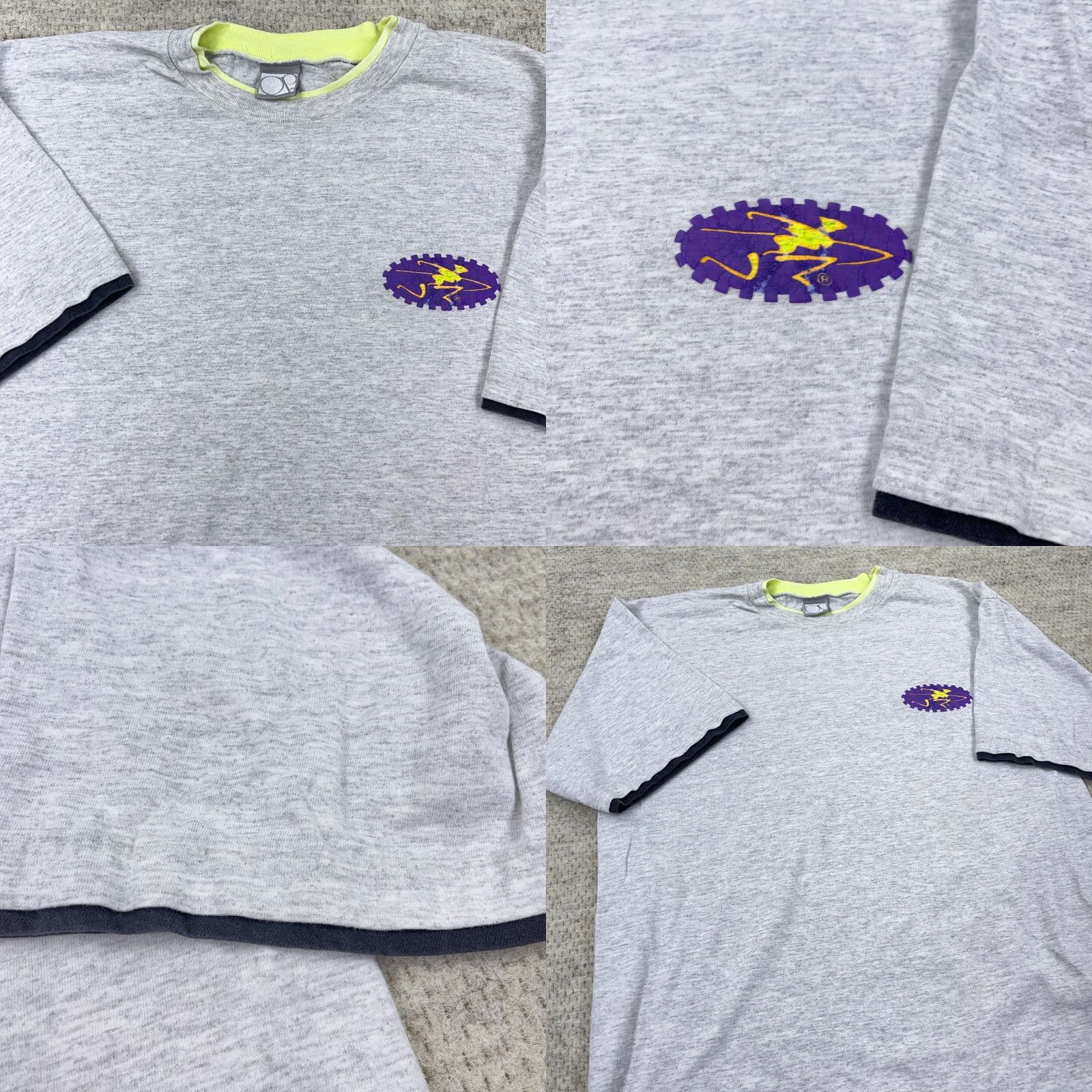 Ocean Pacific VINTAGE Ocean Pacific Shirt Men Large Gray Surf World Team 90s Gray USA Wave Size US L / EU 52-54 / 3 - 8 Thumbnail