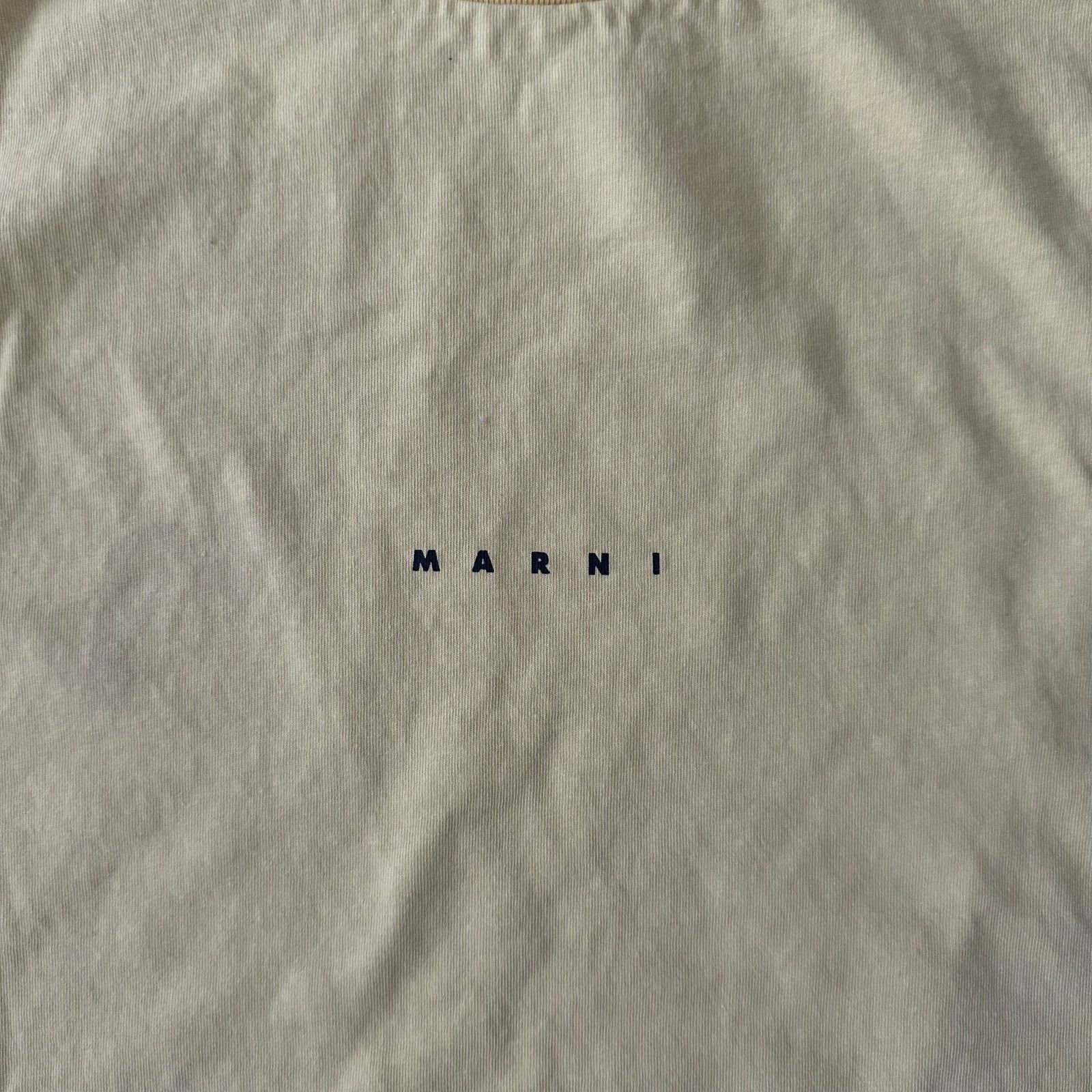 Marni Marni small logo yellow t shirt Size 44 / XL Size XL / US 12-14 / IT 48-50 - 3 Thumbnail