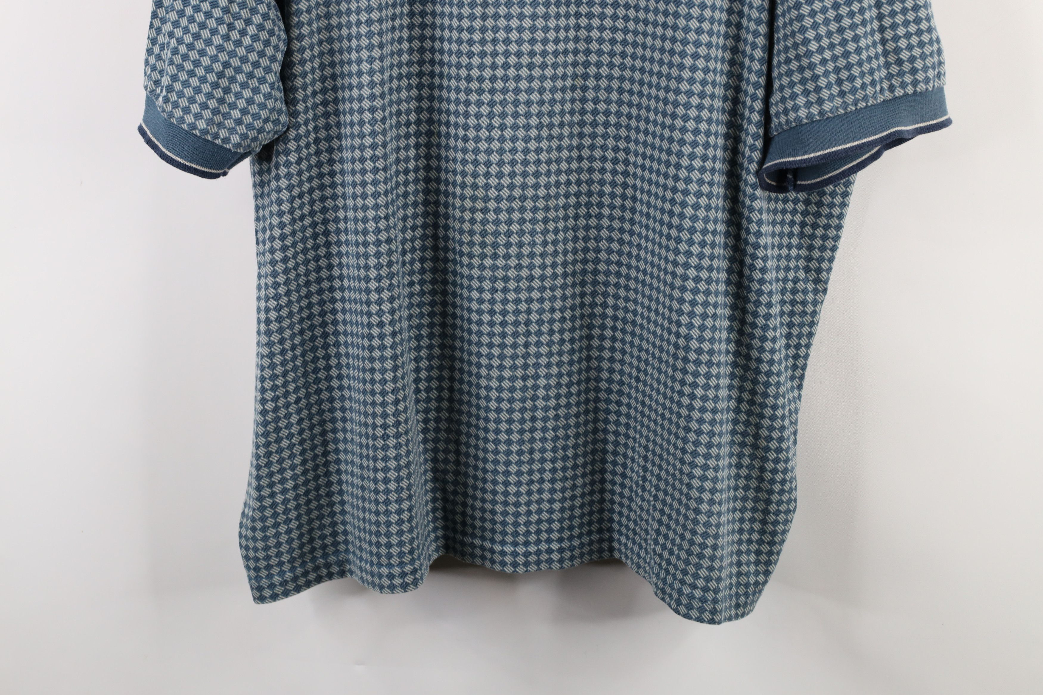 Vintage Vintage 90s Streetwear Diamond Knit Short Sleeve Golf Polo Size US XXL / EU 58 / 5 - 3 Thumbnail