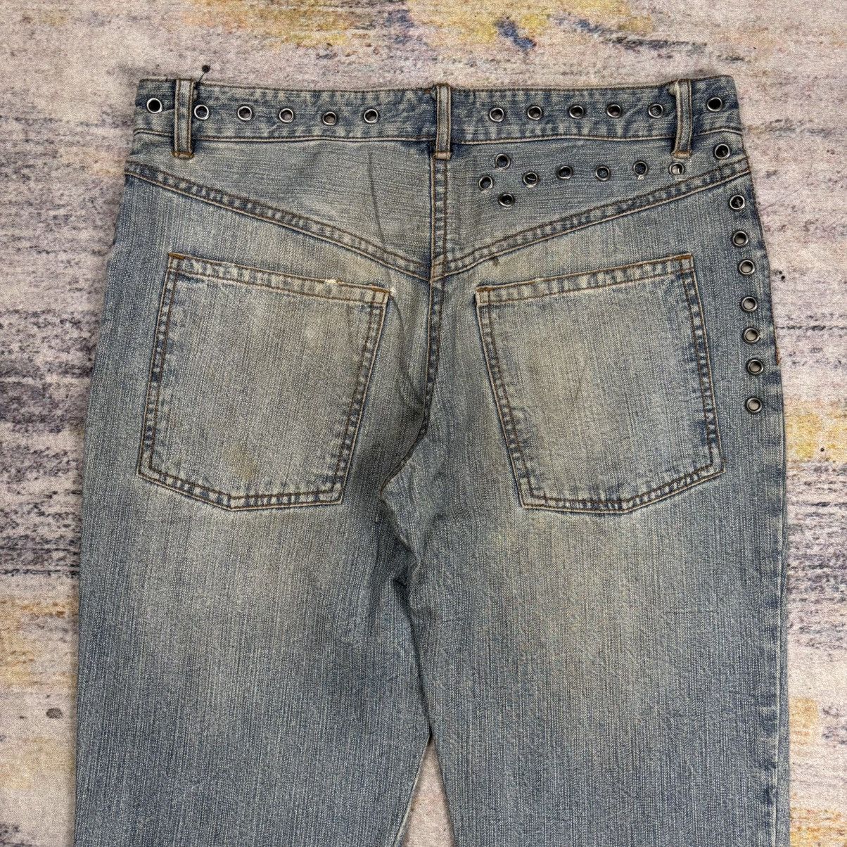 In The Attic In the attic patches crust punk flared jeans vkei style Size US 31 - 7 Thumbnail