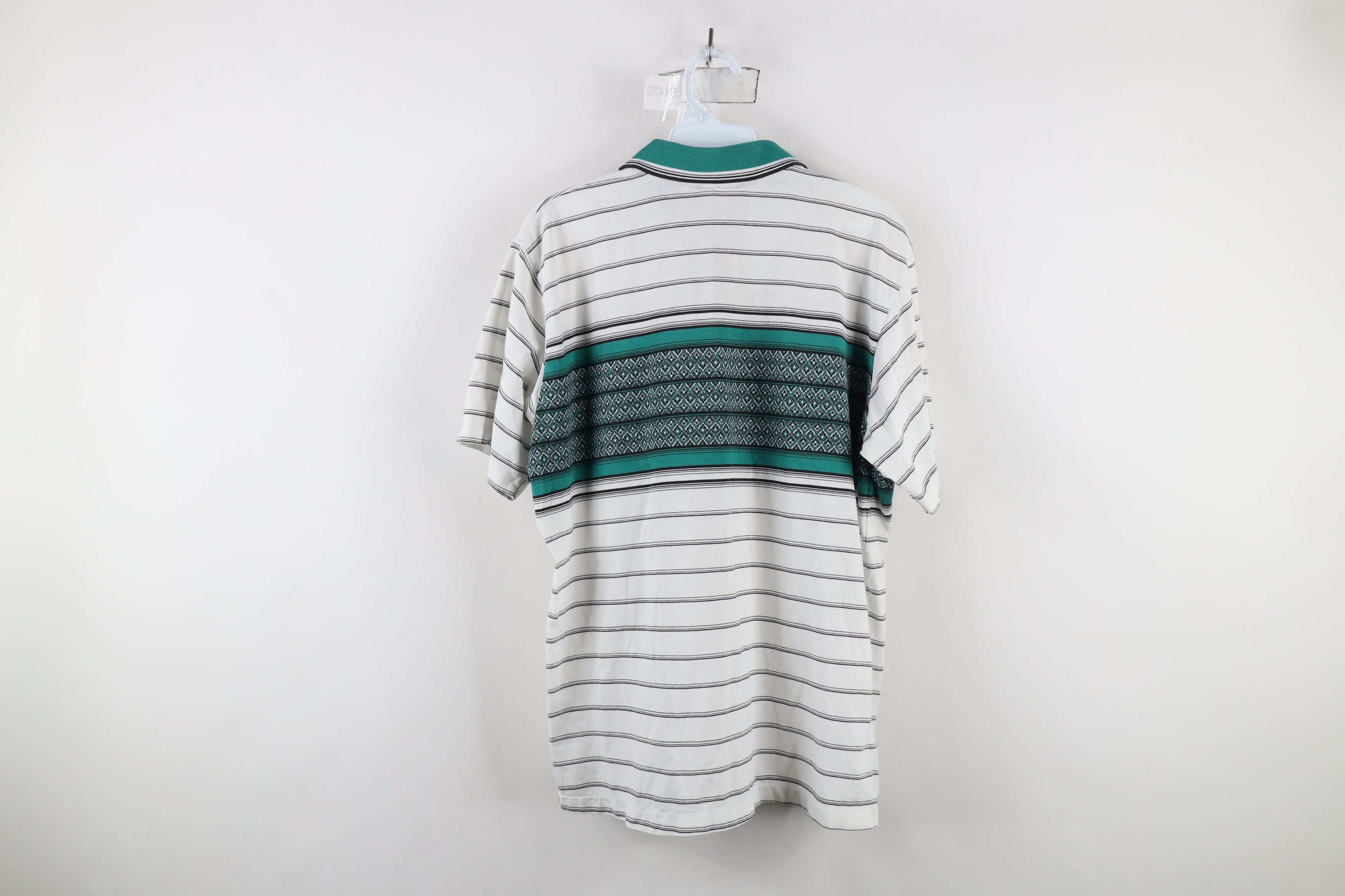 Vintage Vintage 90s Streetwear Southwestern Knit Collared Polo Shirt Size US L / EU 52-54 / 3 - 7 Thumbnail