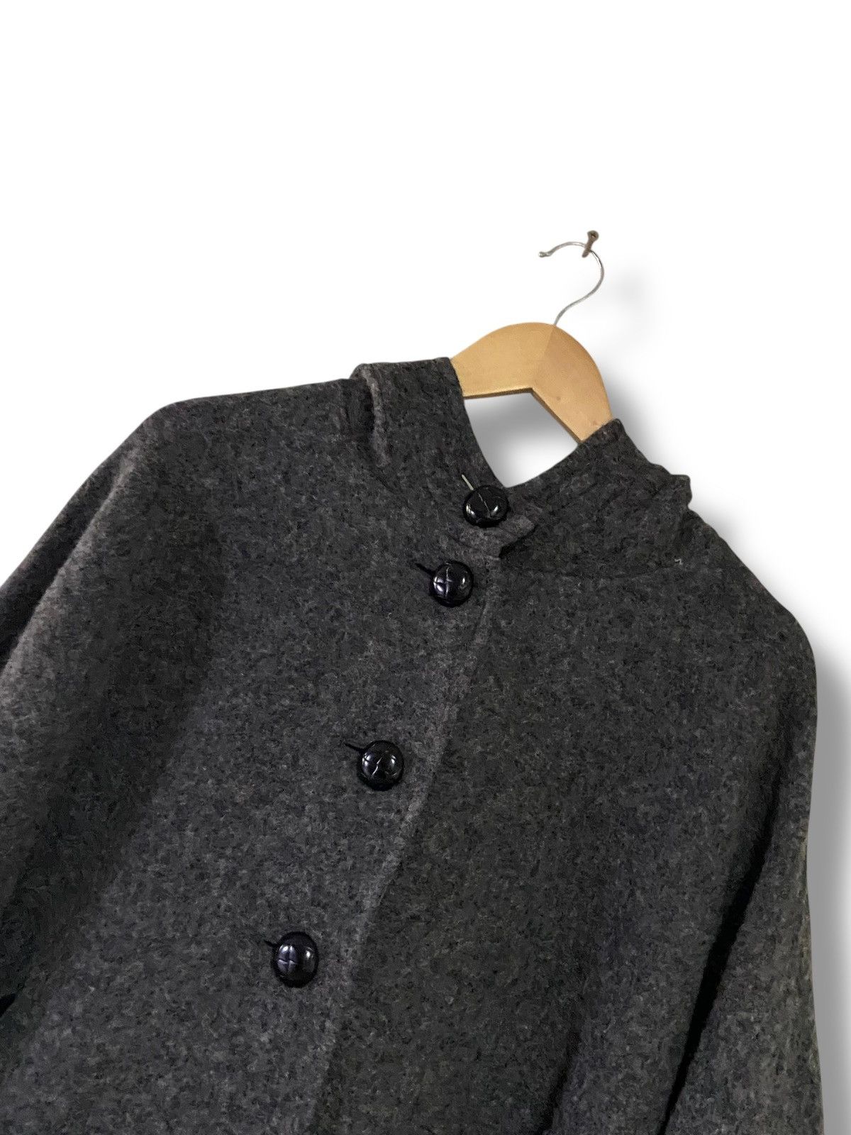 Michel Klein Michel Klein Wool Blend Hooded Capes (153) Size US XXL / EU 58 / 5 - 4 Thumbnail