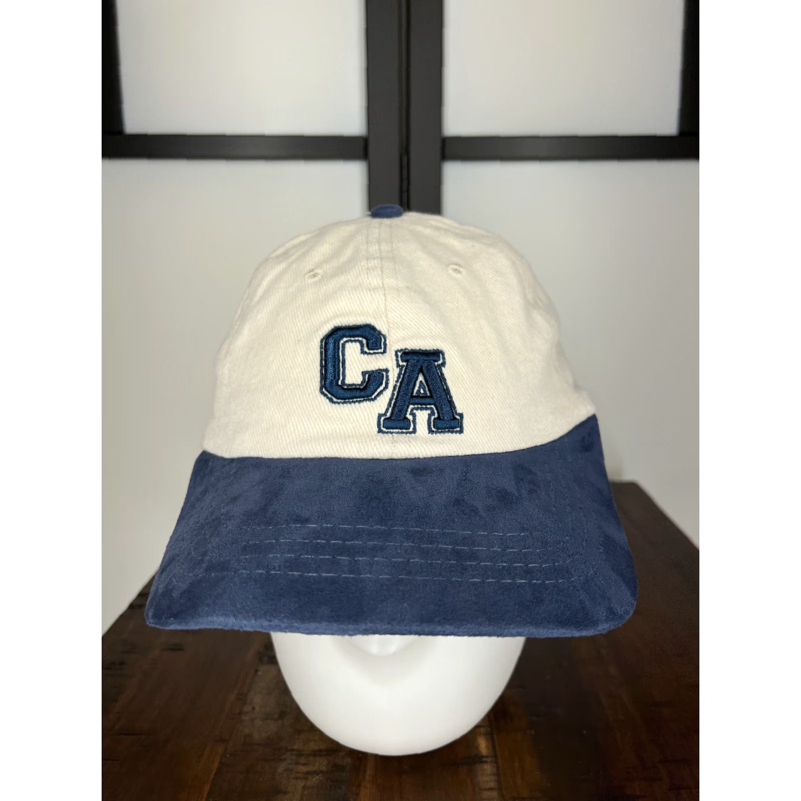 Vintage Rubi Hat California Strap Back Adult One Size Ivory Blue Polyester Skate Size ONE SIZE - 2 Thumbnail