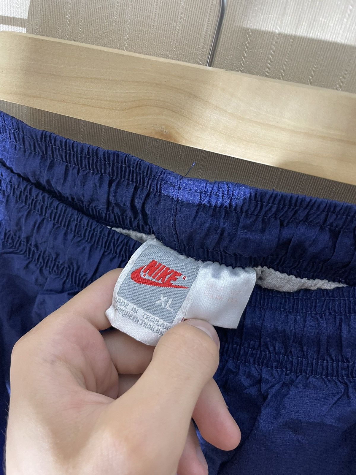 Nike × Vintage Nike vintage streetwear nylons sweatpants 90s Size US 36 / EU 52 - 8 Thumbnail