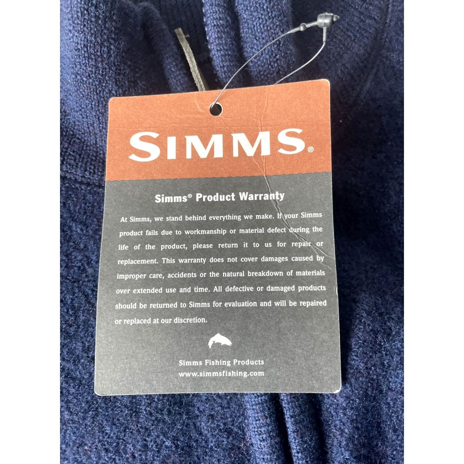Vintage Simms 1/4 Zip Merino Wool Sweater Mens XL Navy Blue Pullover NWT Thick Size US XL / EU 56 / 4 - 4 Thumbnail