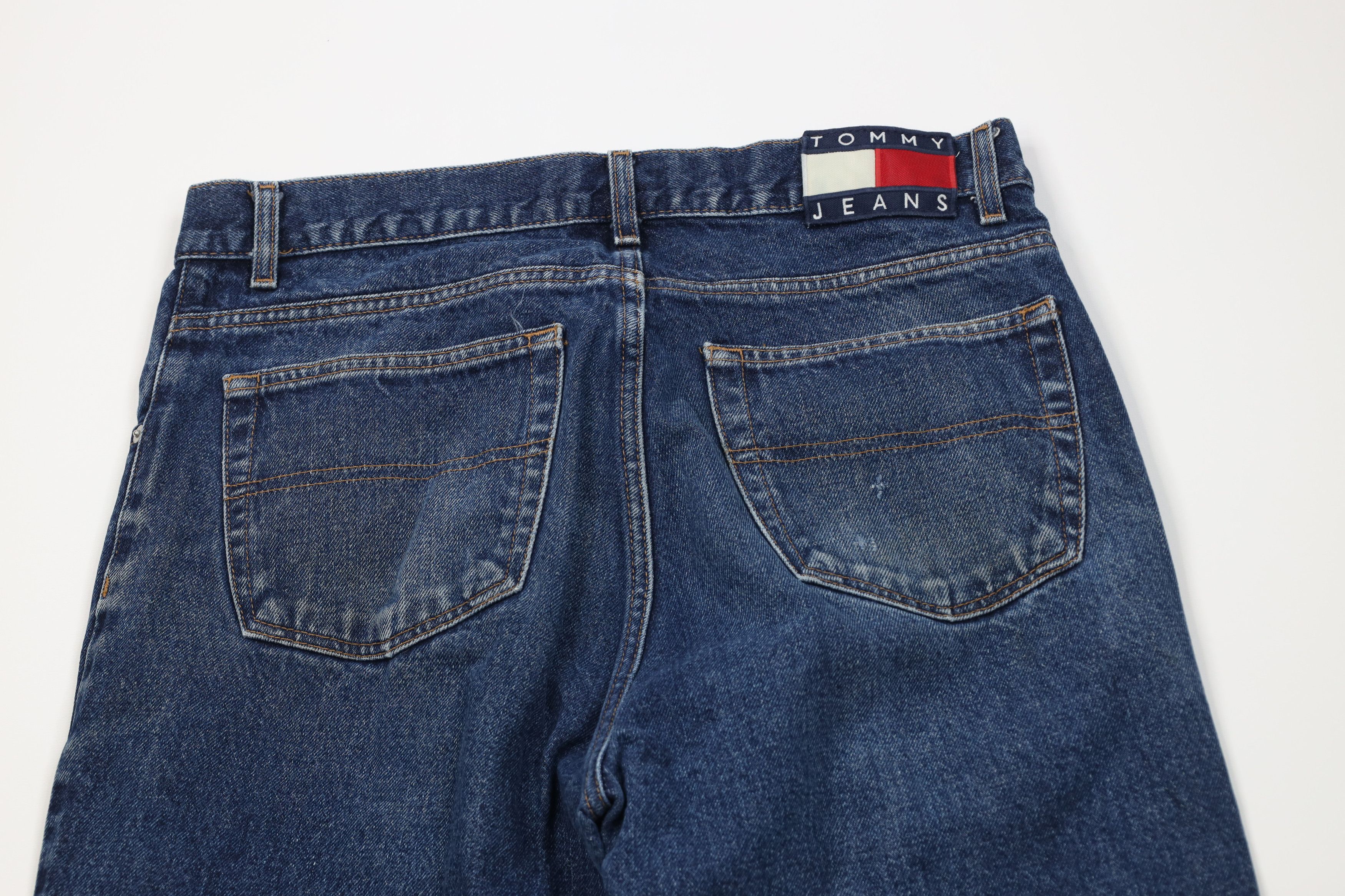 Tommy Hilfiger Vintage 90s Tommy Hilfiger Spell Baggy Fit Denim Jeans Blue Size US 36 / EU 52 - 12 Thumbnail
