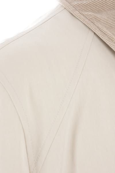 Brunello Cucinelli o1mtch0225 Stretch Cotton Car Coat in Cream Size US M / EU 48-50 / 2 - 3 Thumbnail
