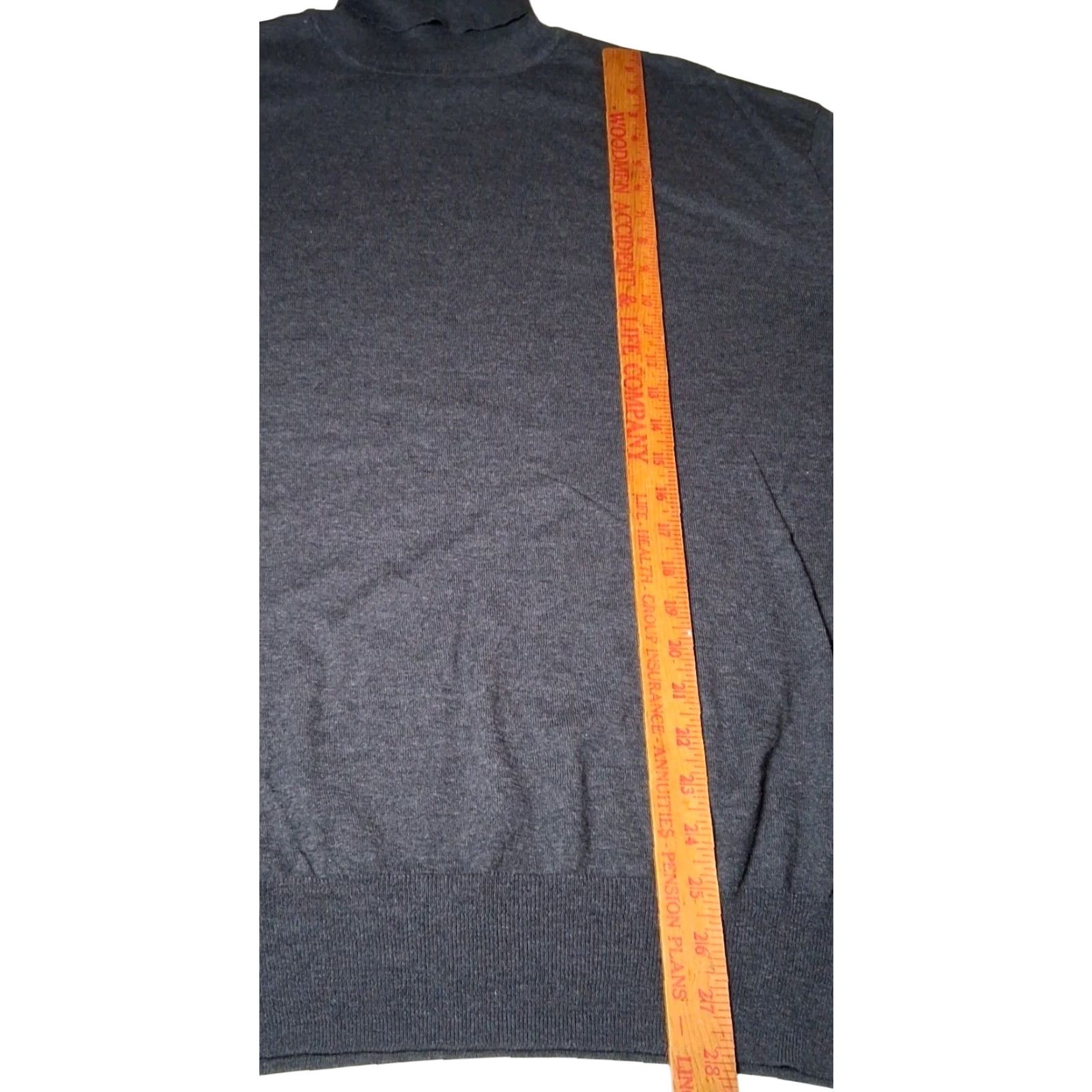 Orvis Orvis Sweater Men 2XL Turtleneck Long Sleeve Knit Pullover Cotton Silk Cashmere Gray Heather Extra Fine Lightweight Classic Size US XXL / EU 58 / 5 - 5 Thumbnail