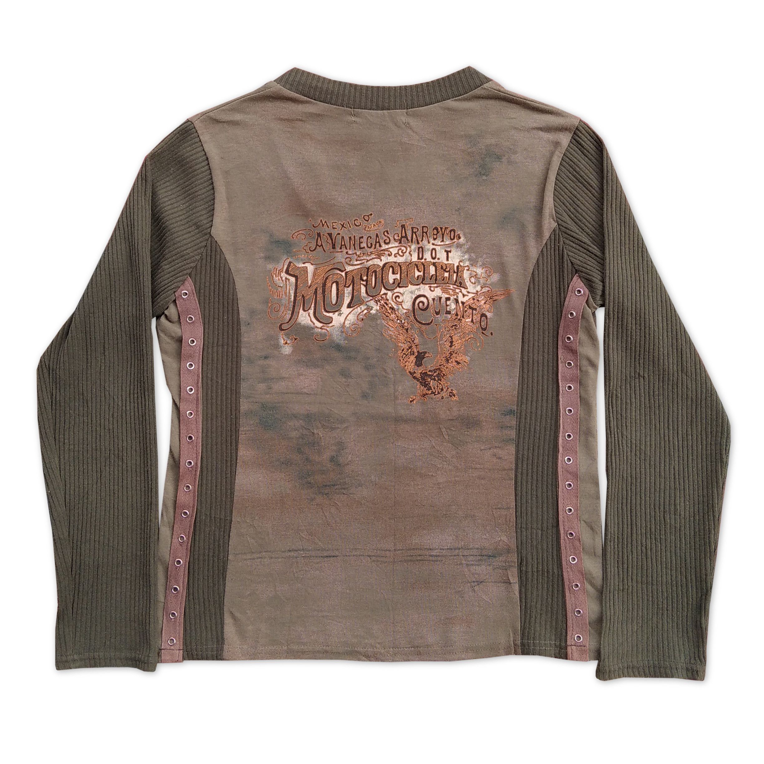 If Six Was Nine Vintage y2k MICHELLE Japanese Brand Rhinestones Long sleeve Size US S / EU 44-46 / 1 - 2 Thumbnail