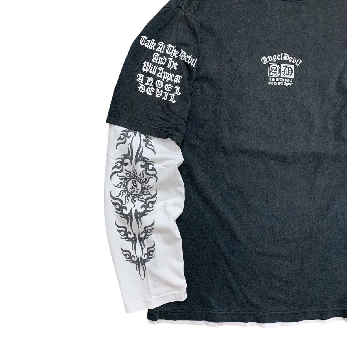 If Six Was Nine × Japanese Brand × Le Grande Bleu (L.G.B.) Angel Devil Poem Double Layerd GOA LGB Style Size US L / EU 52-54 / 3 - 7 Thumbnail