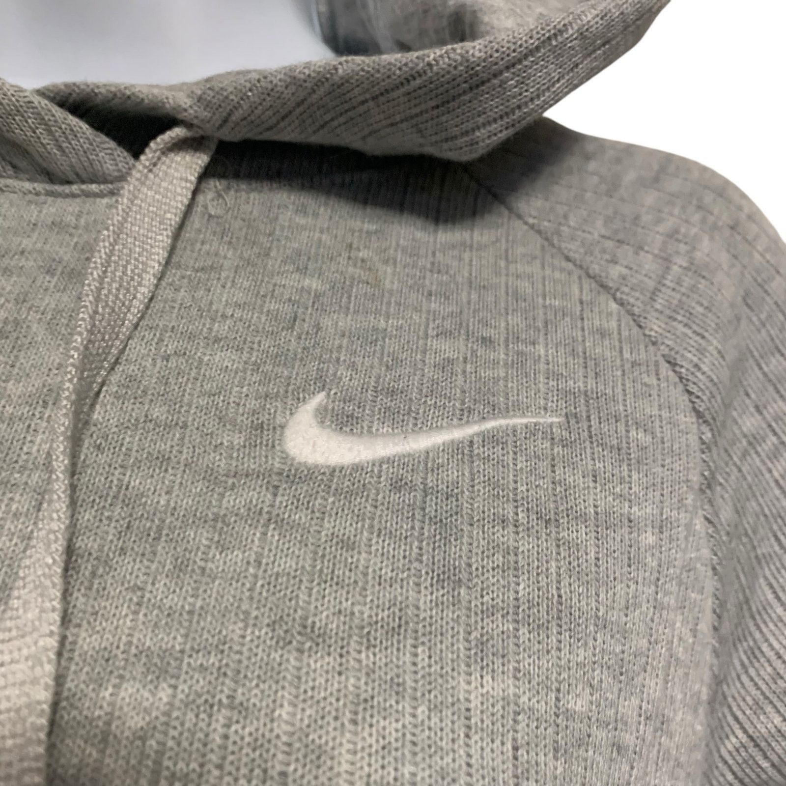 Nike Nike Ribbed Cotton Cropped Hoodie Womens Size S Size S / US 4 / IT 40 - 3 Thumbnail