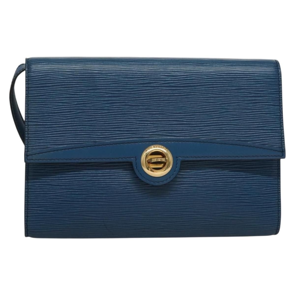 Louis Vuitton LOUIS VUITTON Epi Pochette Arche Shoulder Bag Blue M52575 Size ONE SIZE - 2 Thumbnail
