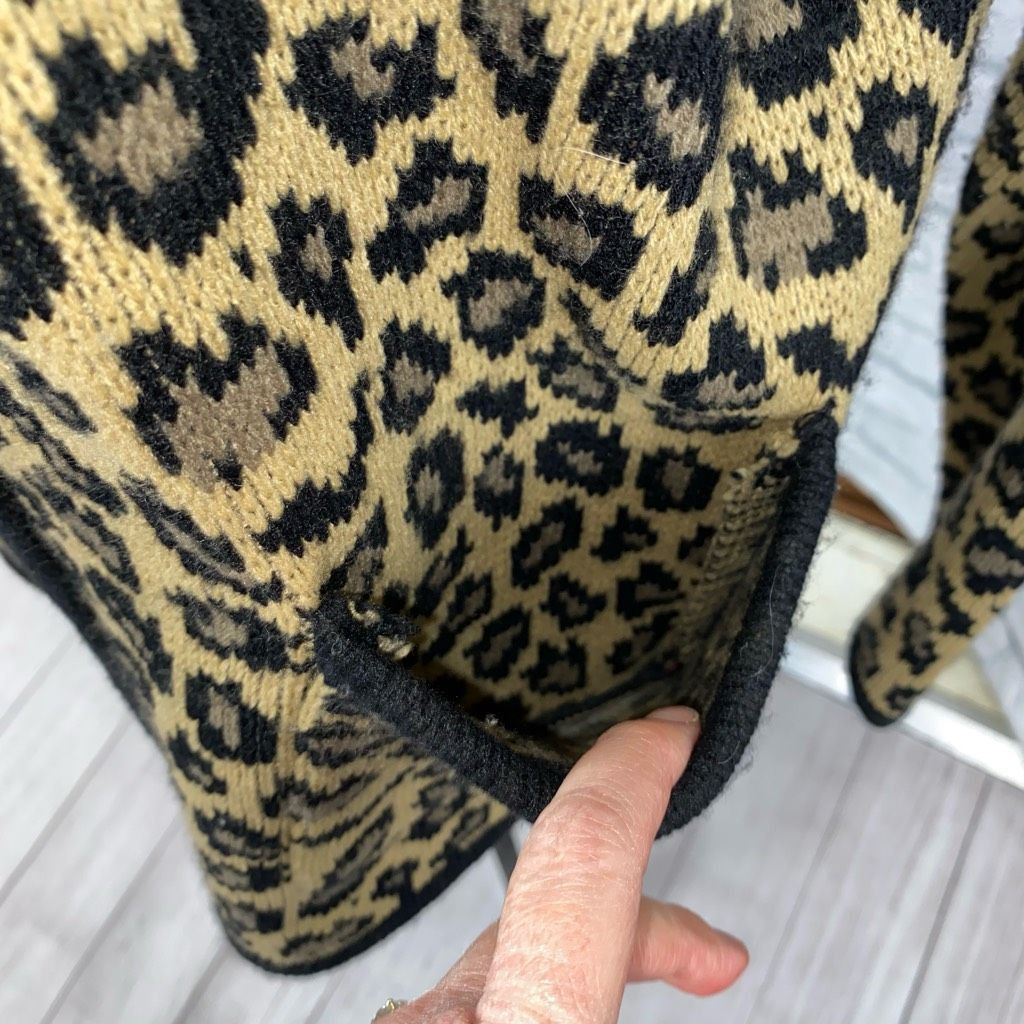 Other Tallyho full zip sweater jacket cheetah print sz S women Size S / US 4 / IT 40 - 2 Thumbnail