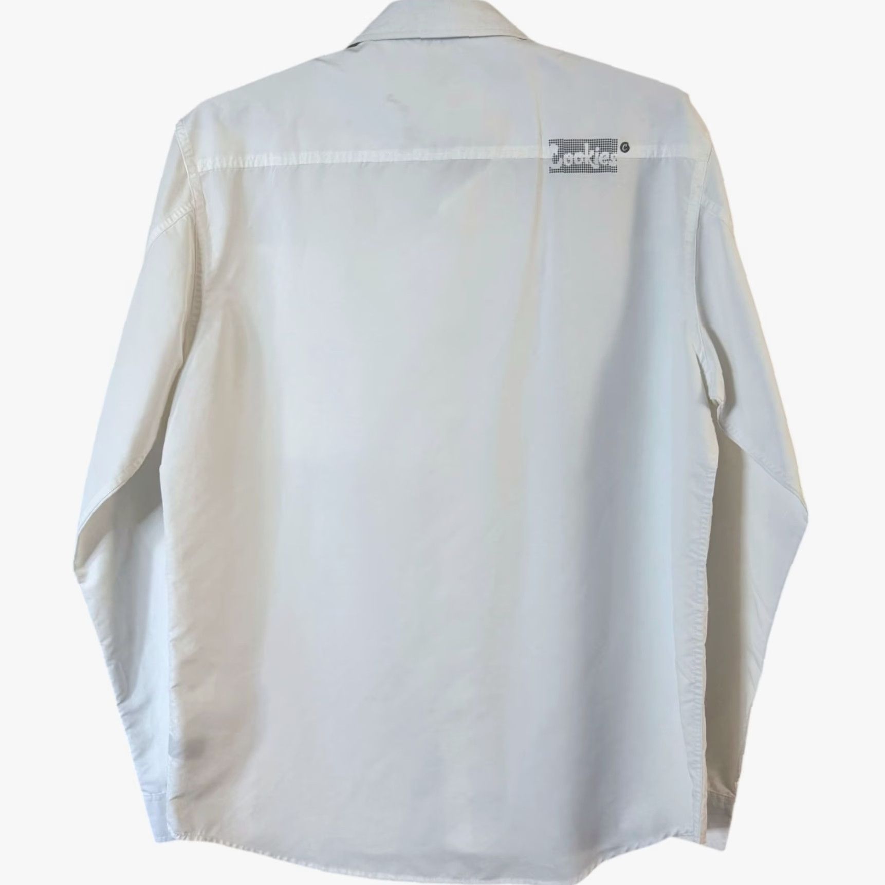 Vintage Cookies Snap Button-Up Long-Sleeve Shirt White Men's XL 420 Stash Pocket Size US XL / EU 56 / 4 - 4 Thumbnail