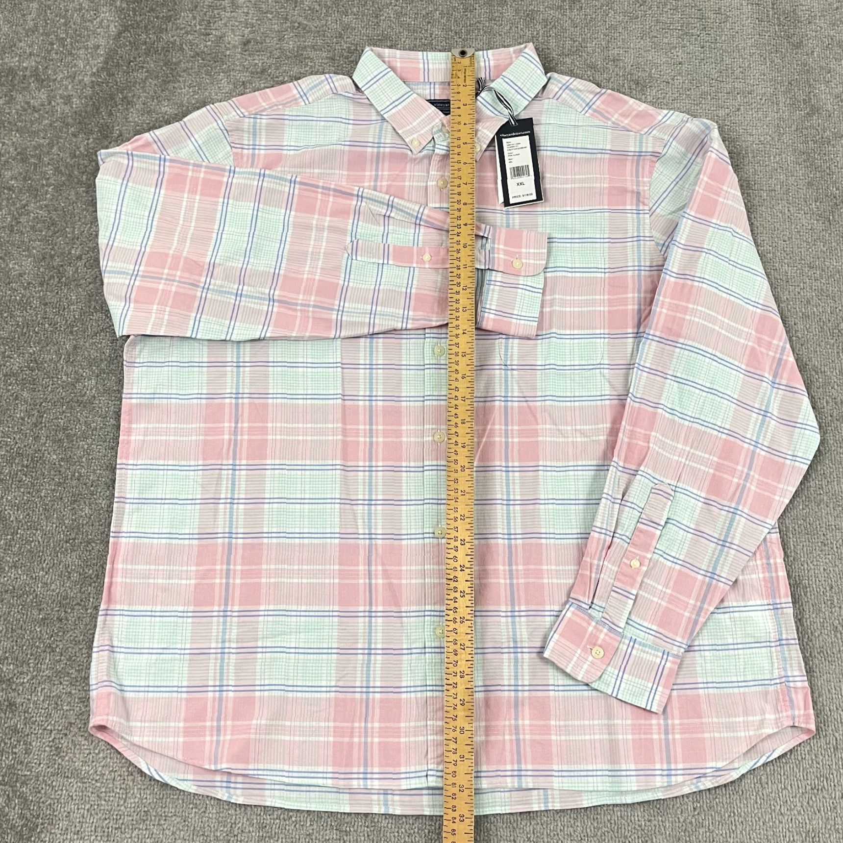 Vineyard Vines VINTAGE Vineyard Vines Button-Down Shirt Men 2XL Plaid Cotton Casual Classic Size US XXL / EU 58 / 5 - 4 Thumbnail