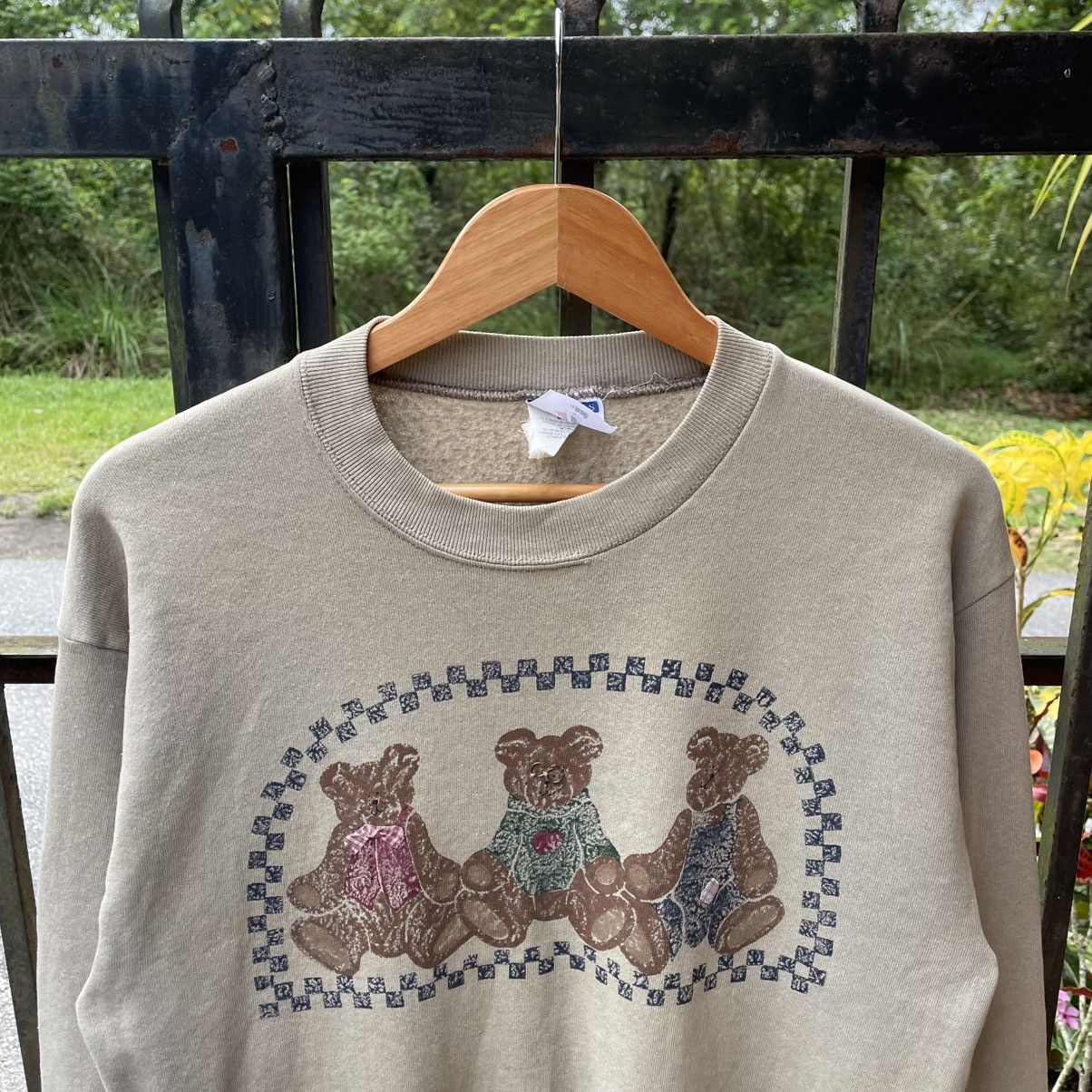 Jerzees × Vintage 🔥Vintage Teddy Bear Big Image Sweatshirts Size US S / EU 44-46 / 1 - 4 Thumbnail