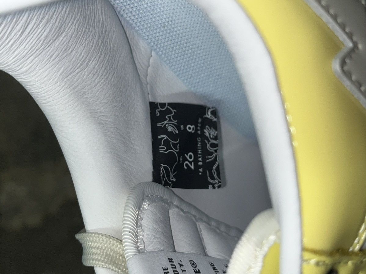 Bape × SSENSE Yellow Patent Bape Sta Size 8 Bapesta Size US 8 / EU 41 - 8 Thumbnail