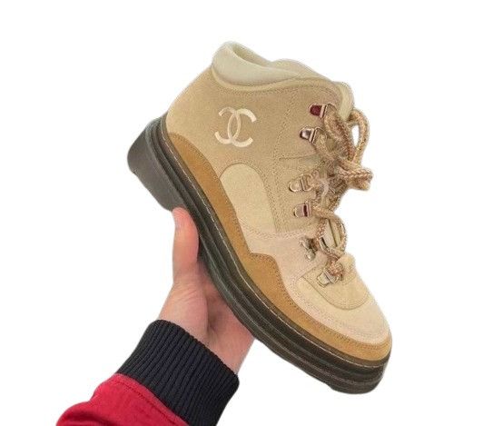 Chanel os11x0624 Boots in Beige Size US 8.5 / IT 38.5 - 4 Thumbnail