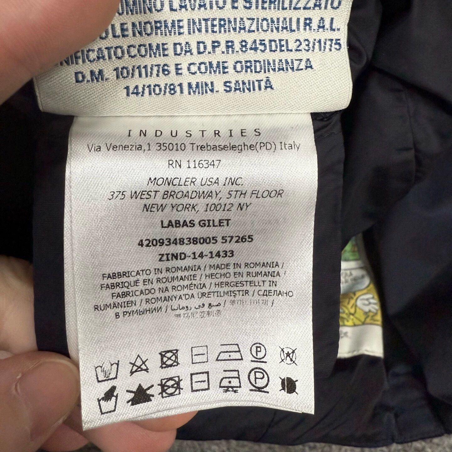 Moncler Moncler Navy Logo Down Jacket 0 99% New Size XS / US 0-2 / IT 36-38 - 5 Thumbnail