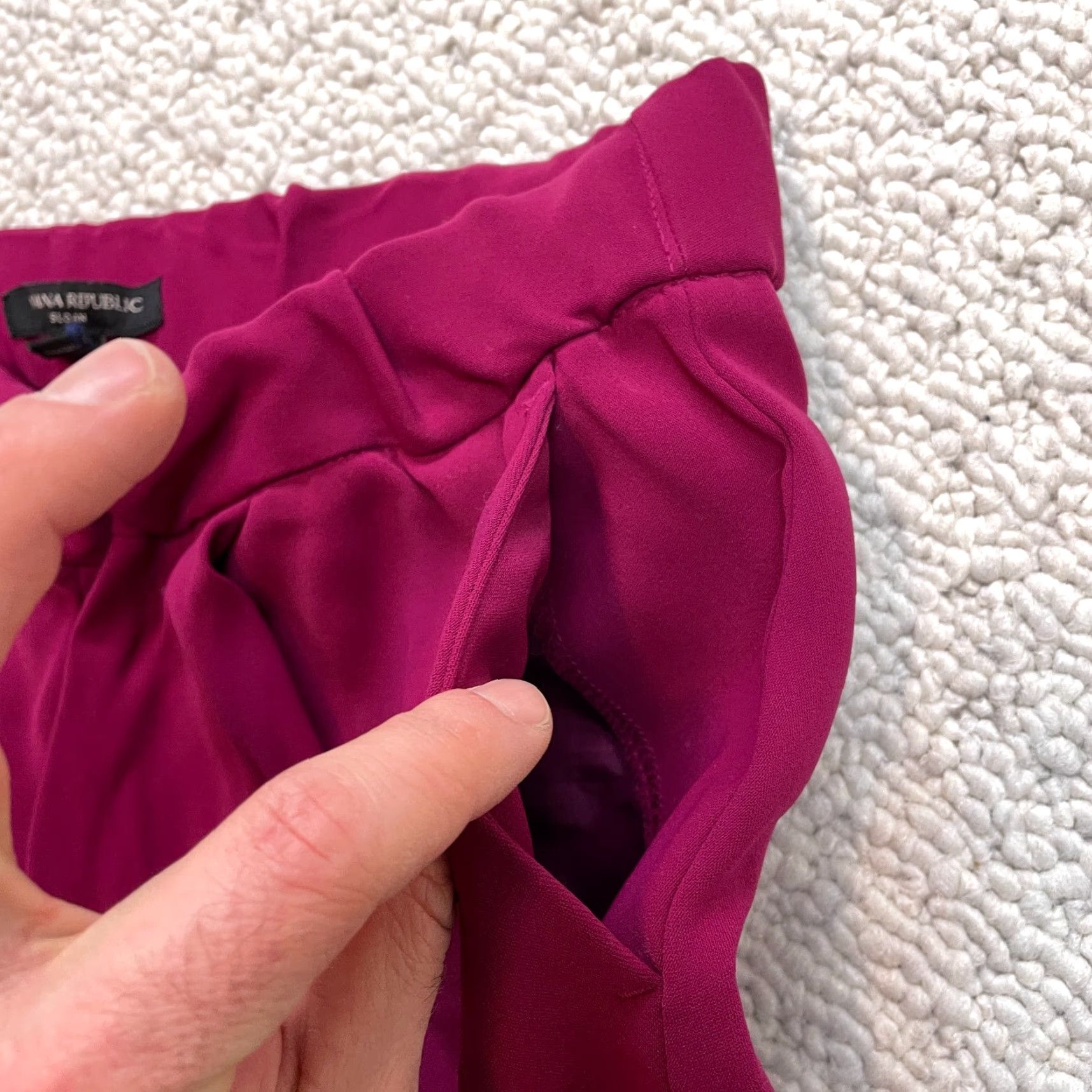 Banana Republic Banana Republic Sloan Pants Womens Small Pink Magenta Pockets Stretch 29x27 Size 28" / US 6 / IT 42 - 5 Thumbnail