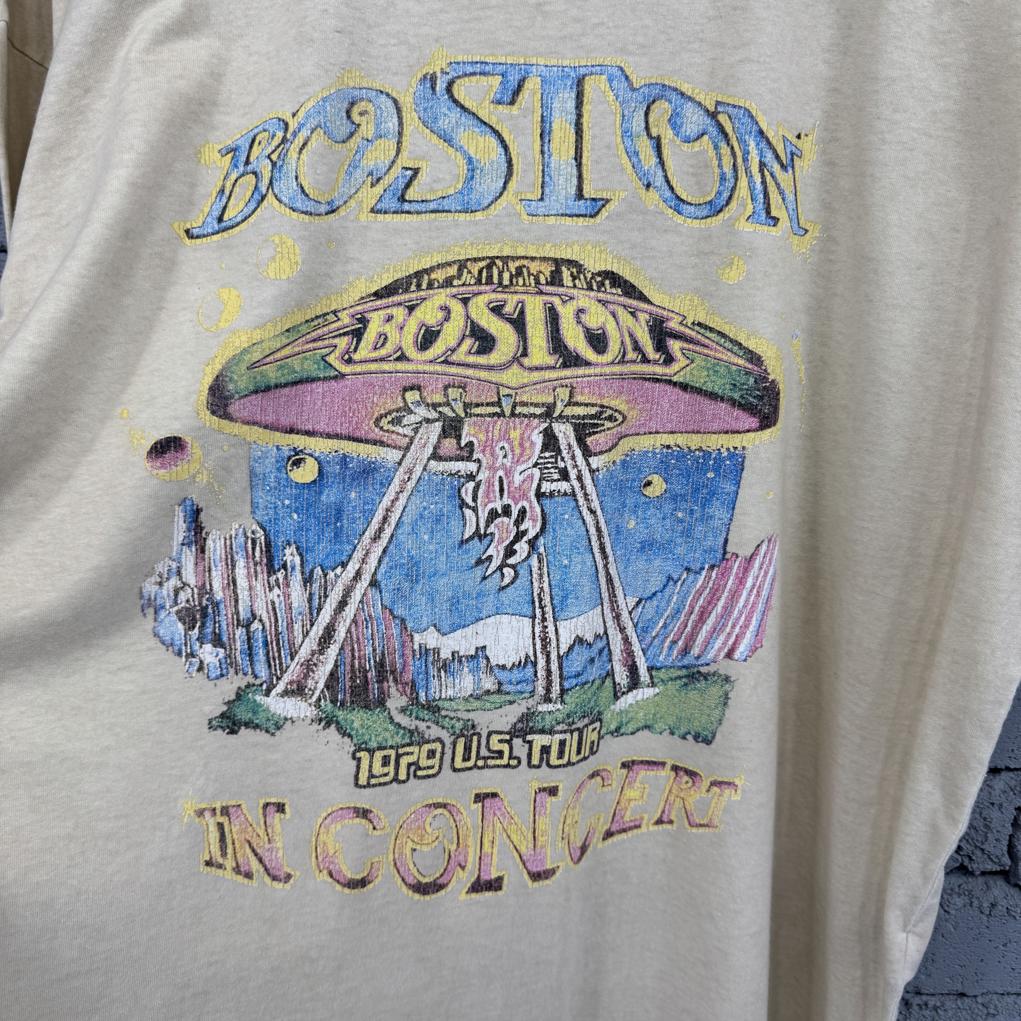 Zara Zara Boston Us Tour In Concert Promo Sunfaded Tshirt Size US XL / EU 56 / 4 - 3 Thumbnail