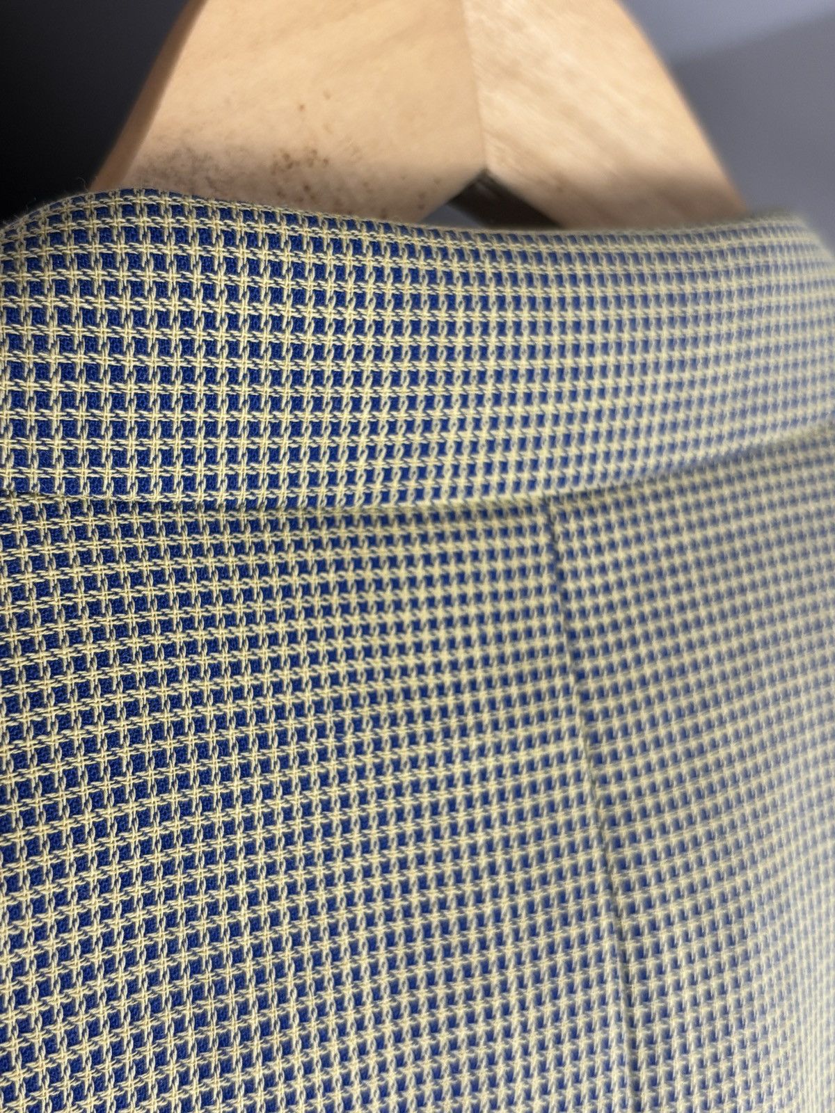 Yves Saint Laurent Vintage Yves Saint Laurent Micro Check Wool Blazer Jacket Size 52R - 6 Thumbnail