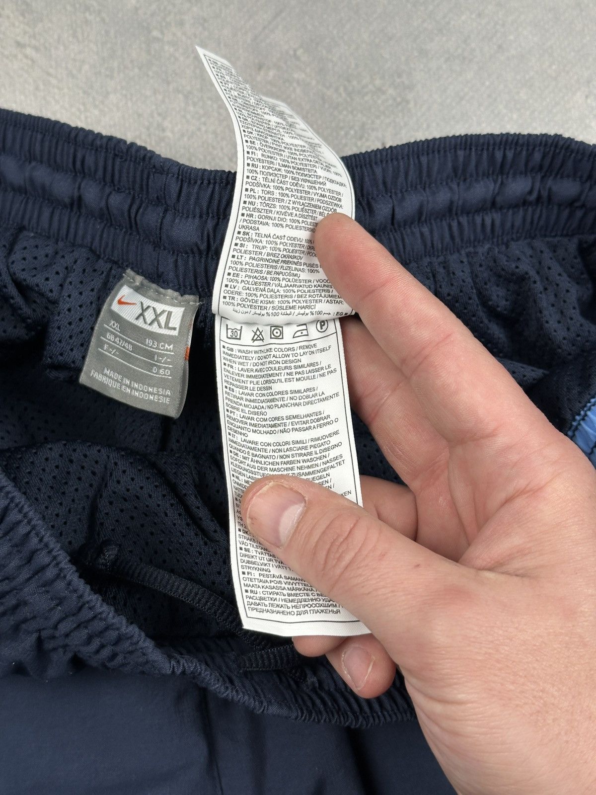 Nike Nike Vintage Y2K TN Track Pants Navy Blue Swoosh Logo XXL Size US 38 / EU 54 - 12 Thumbnail