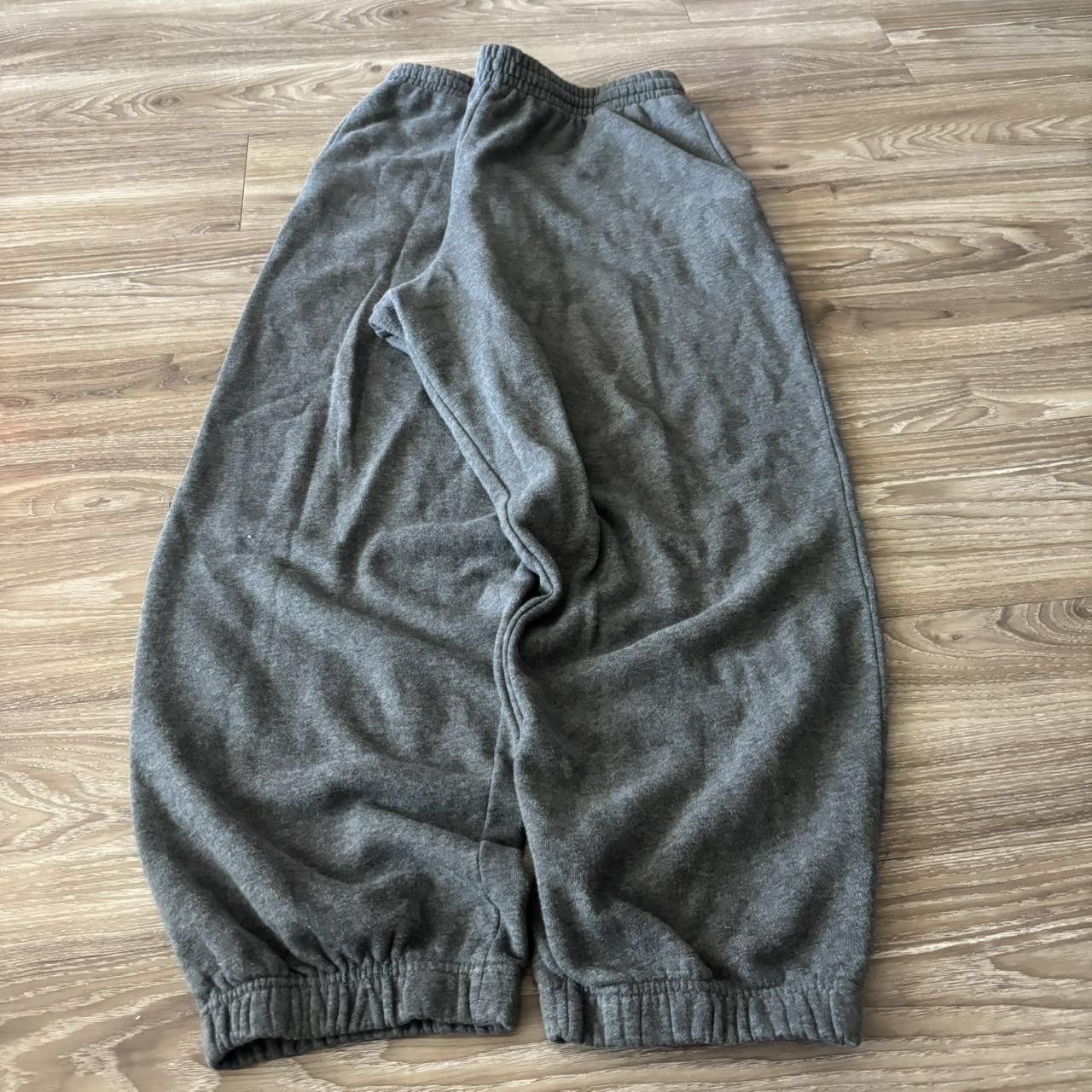 Japanese Brand Crazy Vintage Y2K/2000s Baggy Grey Skater Style Essential Sweatpants! Fits L Size US 34 / EU 50 - 3 Thumbnail