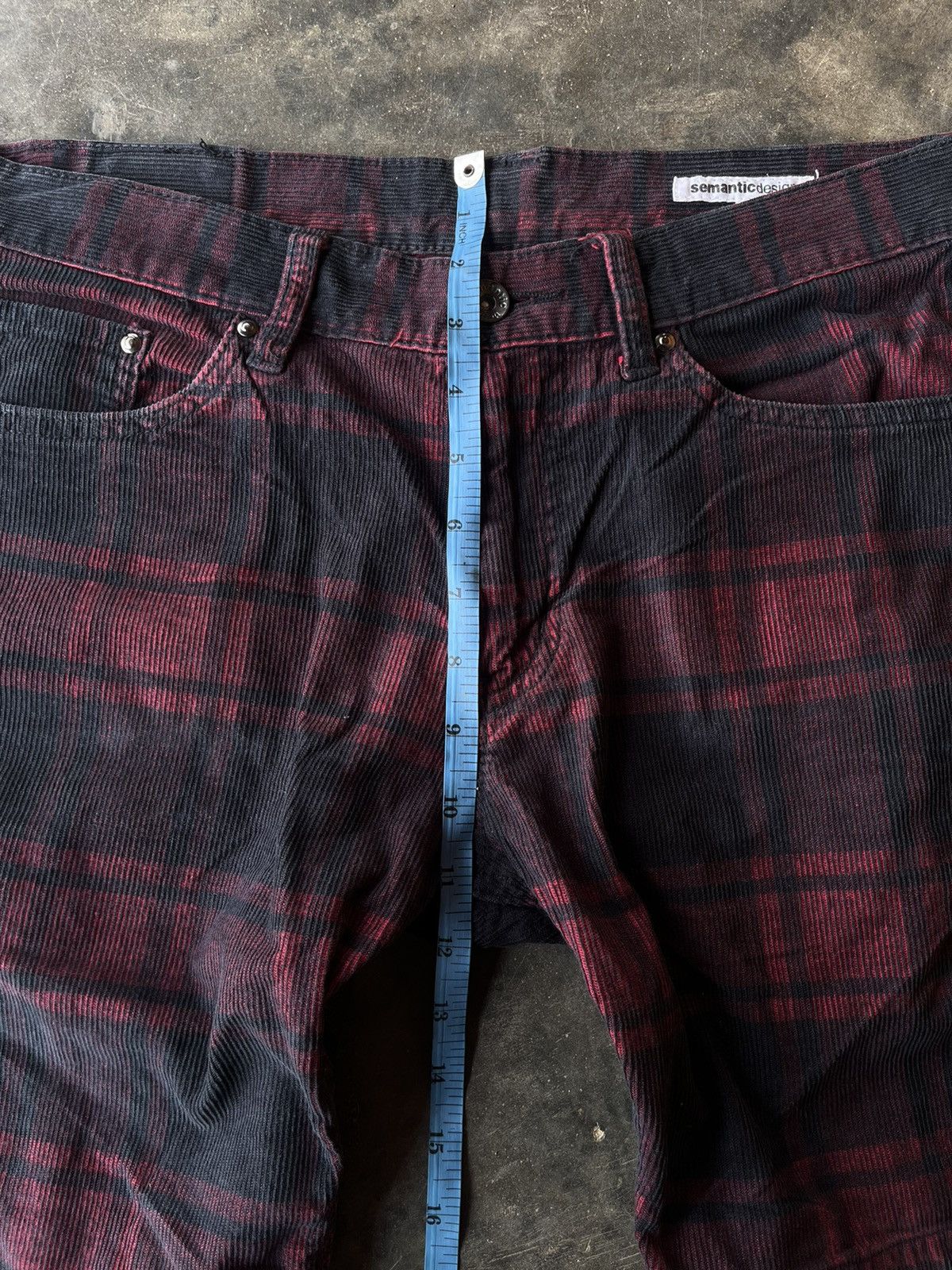 If Six Was Nine JAPANESE BRAND SEMANTIC DESIGN CORDUROY SHORT ZIPPER TARTAN Size US 30 / EU 46 - 15 Thumbnail