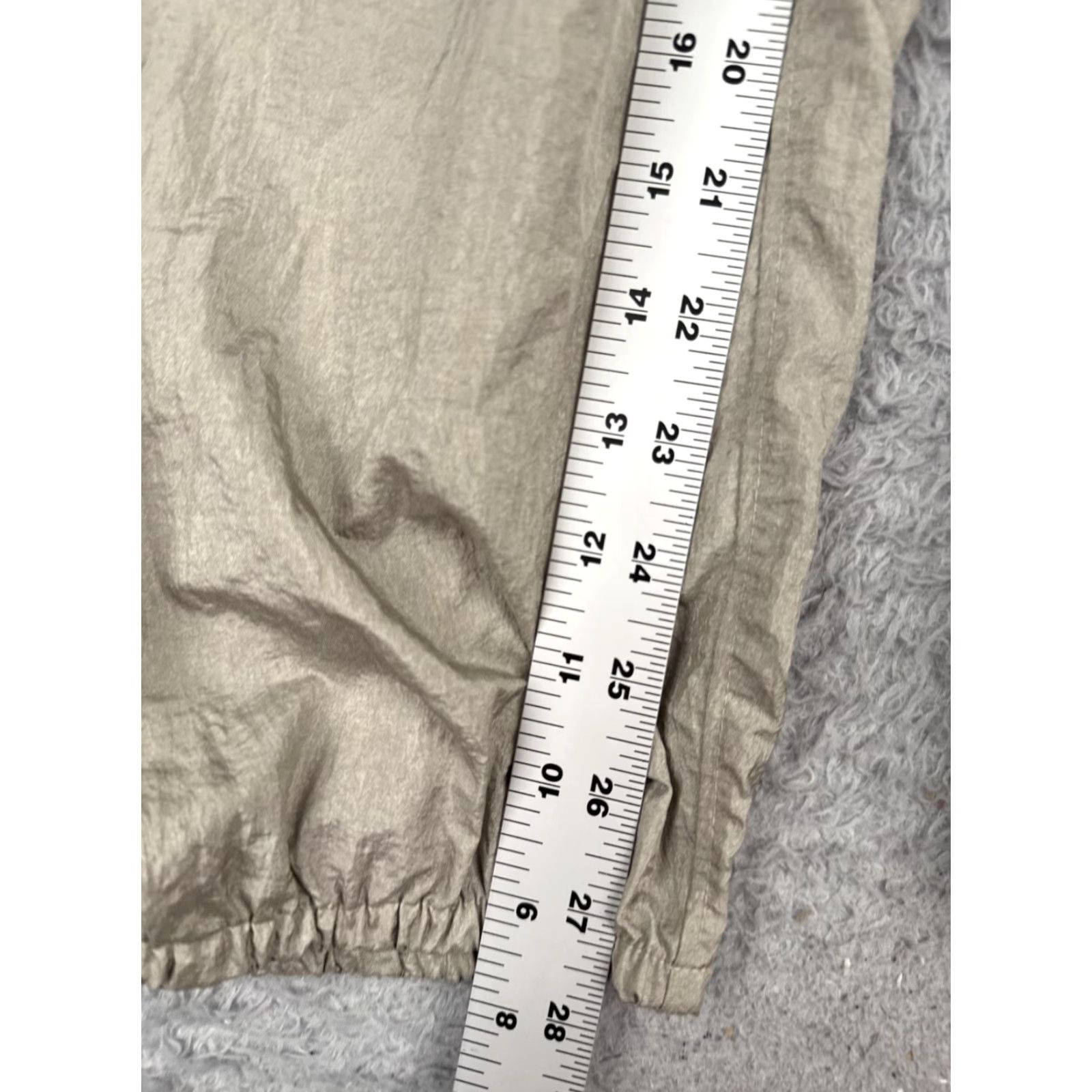 Athleta Athleta Womens Medium Beige Track Pants with Side Stripe Nylon Elastic Waist Joggers Size 32" / US 10 / IT 46 - 6 Thumbnail