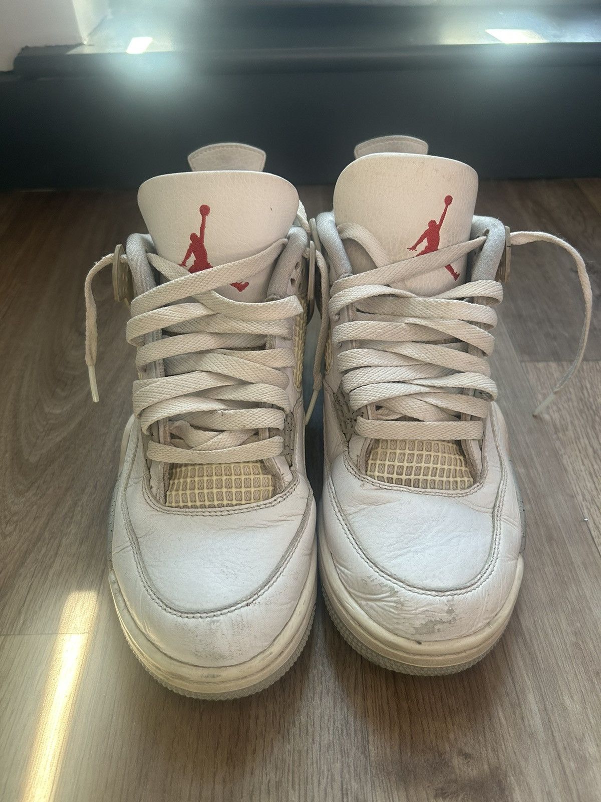Nike Air Jordan 4 Retro 'White Oreo' Size US 7.5 / IT 37.5 - 3 Thumbnail