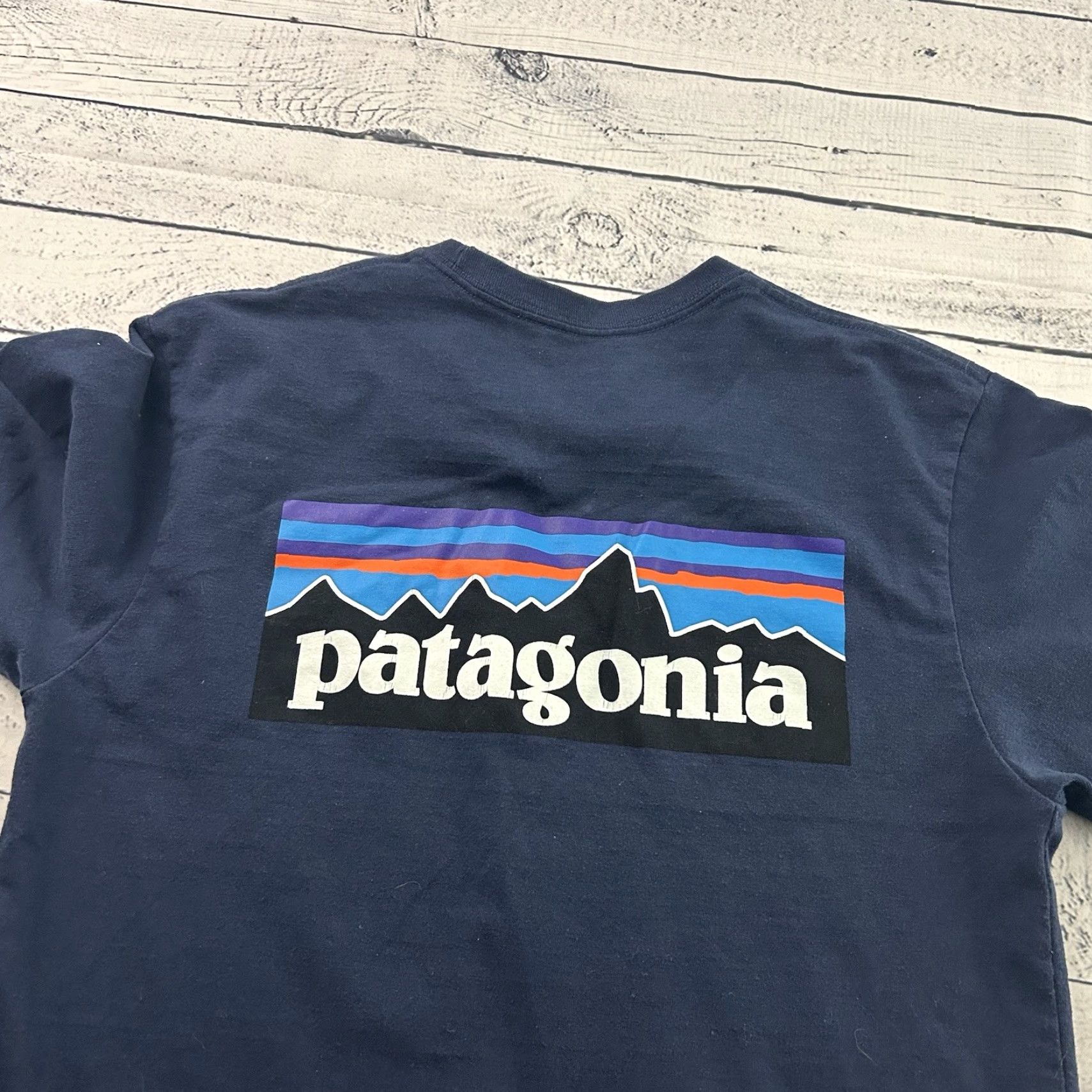 Patagonia Patagonia Logo Regular Fit Short Sleeve T Shirt Men's Small Blue Patagonia Live Simply Logo Shirt Men's Small Blue Size US S / EU 44-46 / 1 - 5 Thumbnail