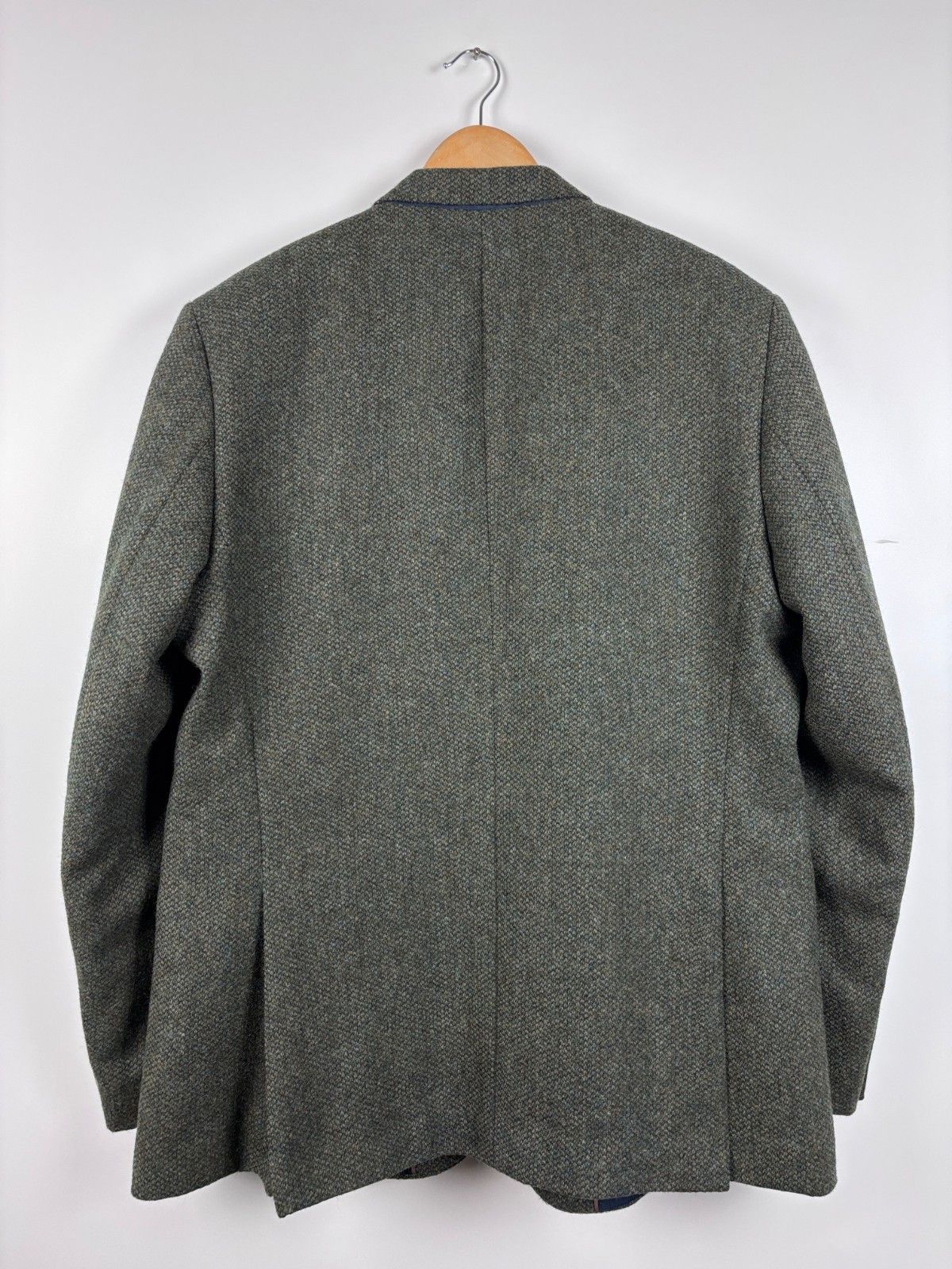 Marks & Spencer Marks & Spencer Moon Tweed Wool Blazer Dark Green Size 46L Size 46L - 4 Thumbnail
