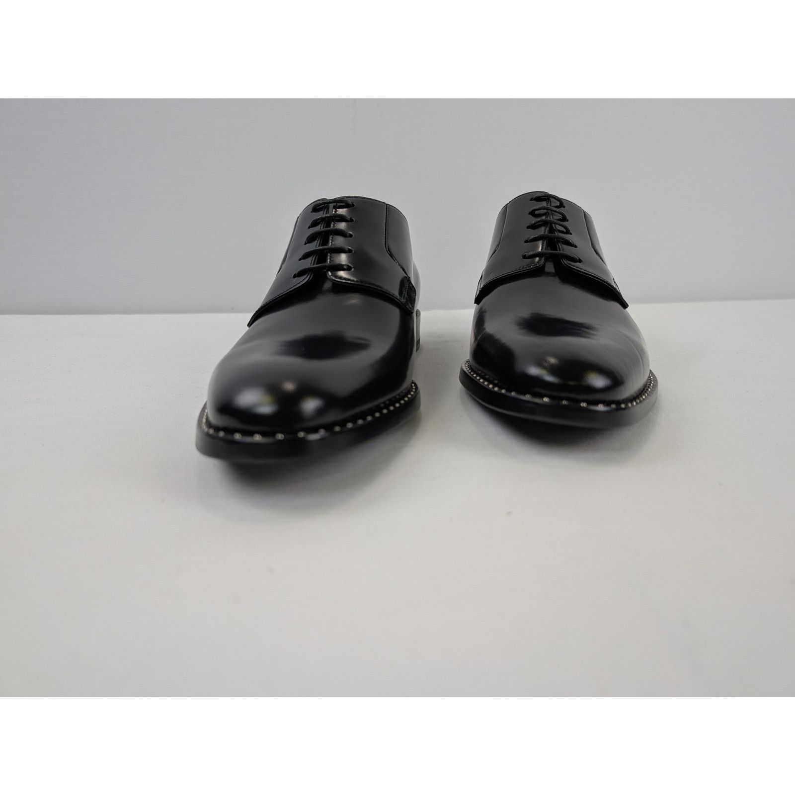Saint Laurent Paris o1rshd1 Studded Derby Shoe Boots in Black Size US 8 / EU 41 - 8 Thumbnail