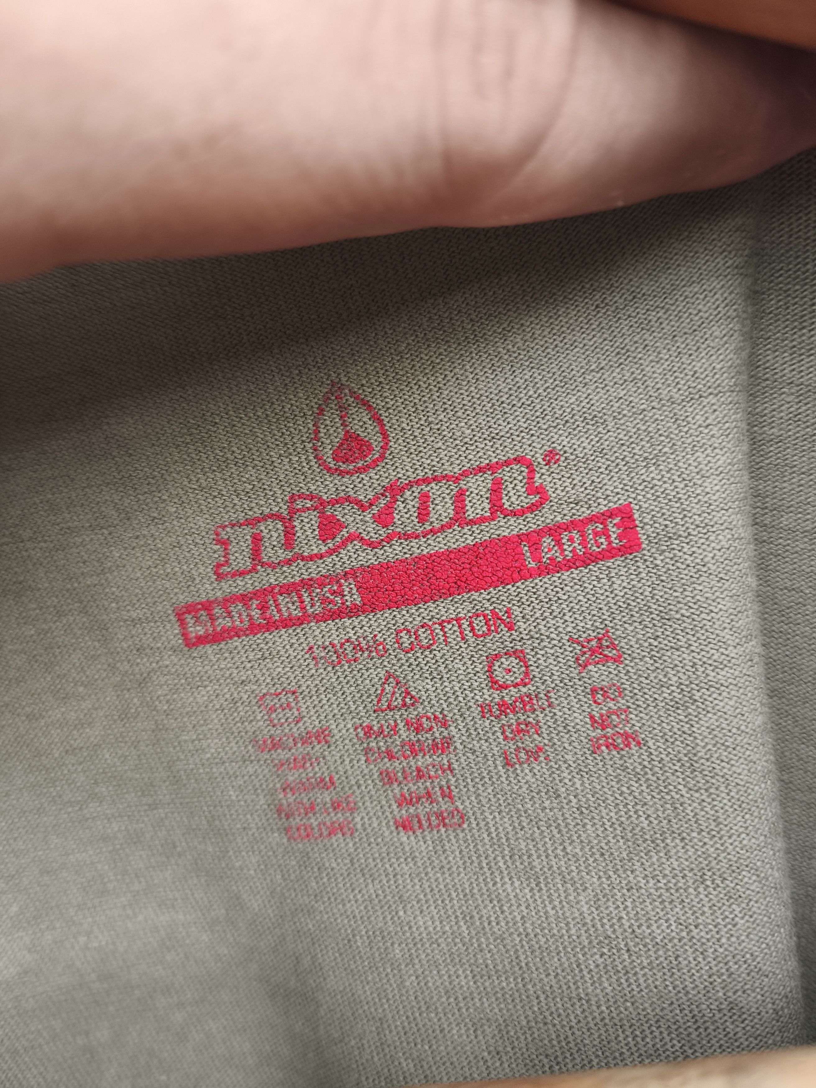 Nixon 🔥 Vintage NIXON t shirt sun faded green USA made Size US L / EU 52-54 / 3 - 6 Thumbnail