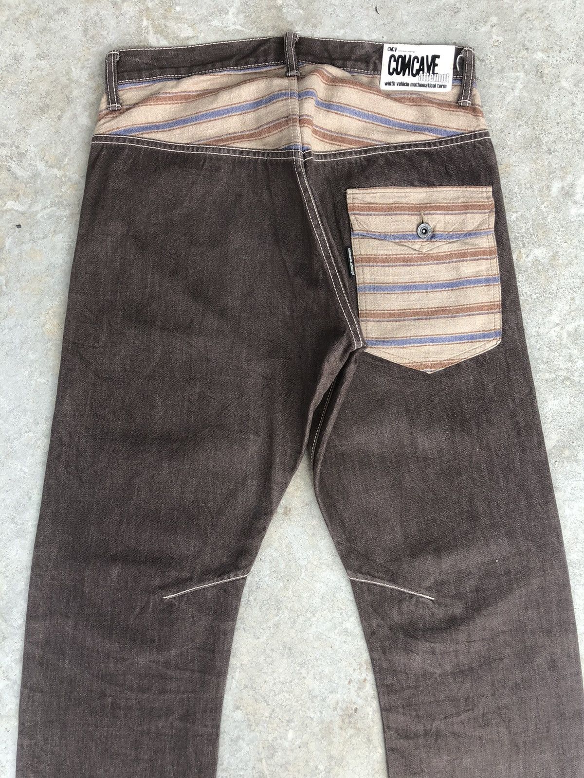 Japanese Brand Japanese Concave attempt Distressed Single Pocket Navajo Size US 33 - 8 Thumbnail